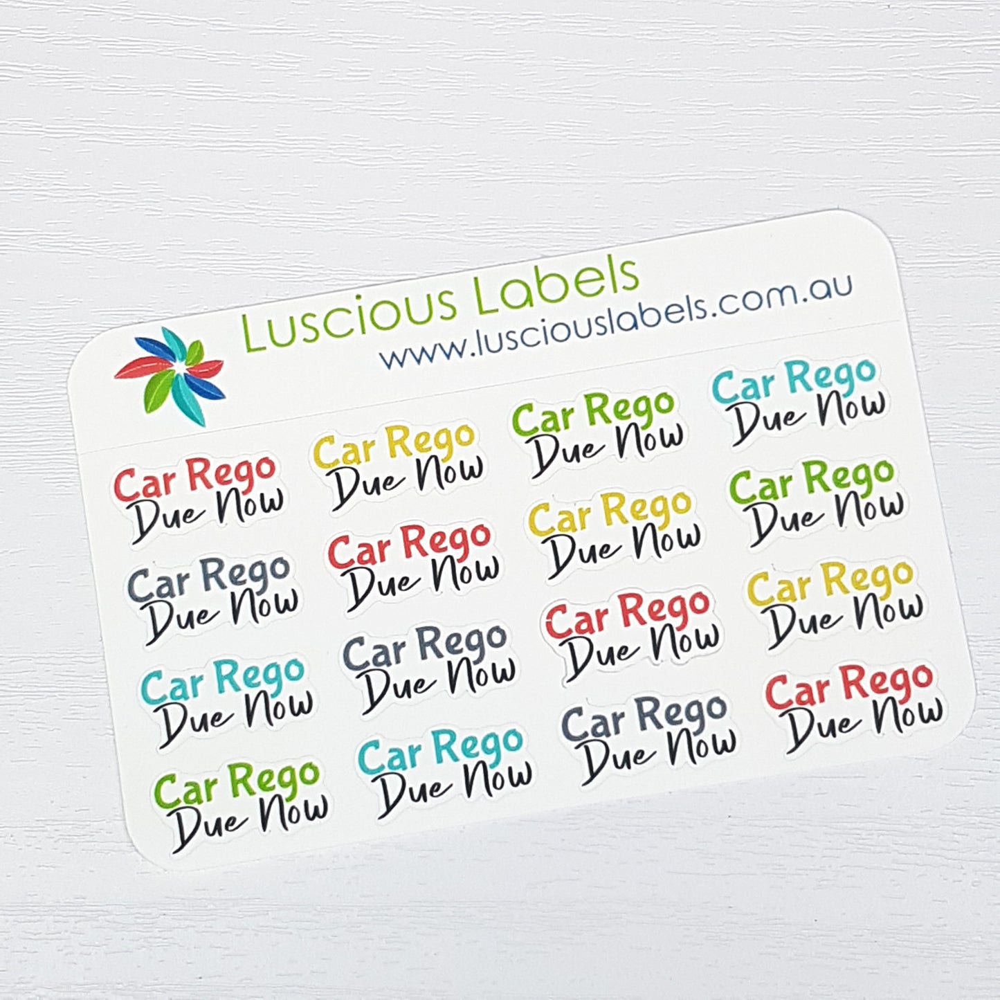 Dual Font - Car Registration Reminders