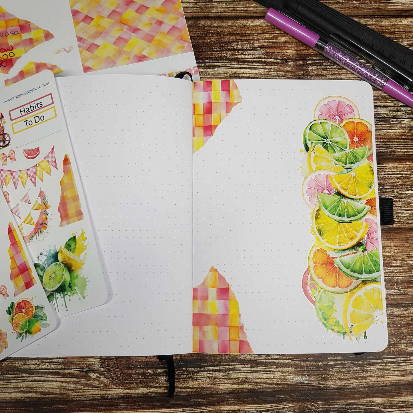 Citrus Fling Die Cut Sticker