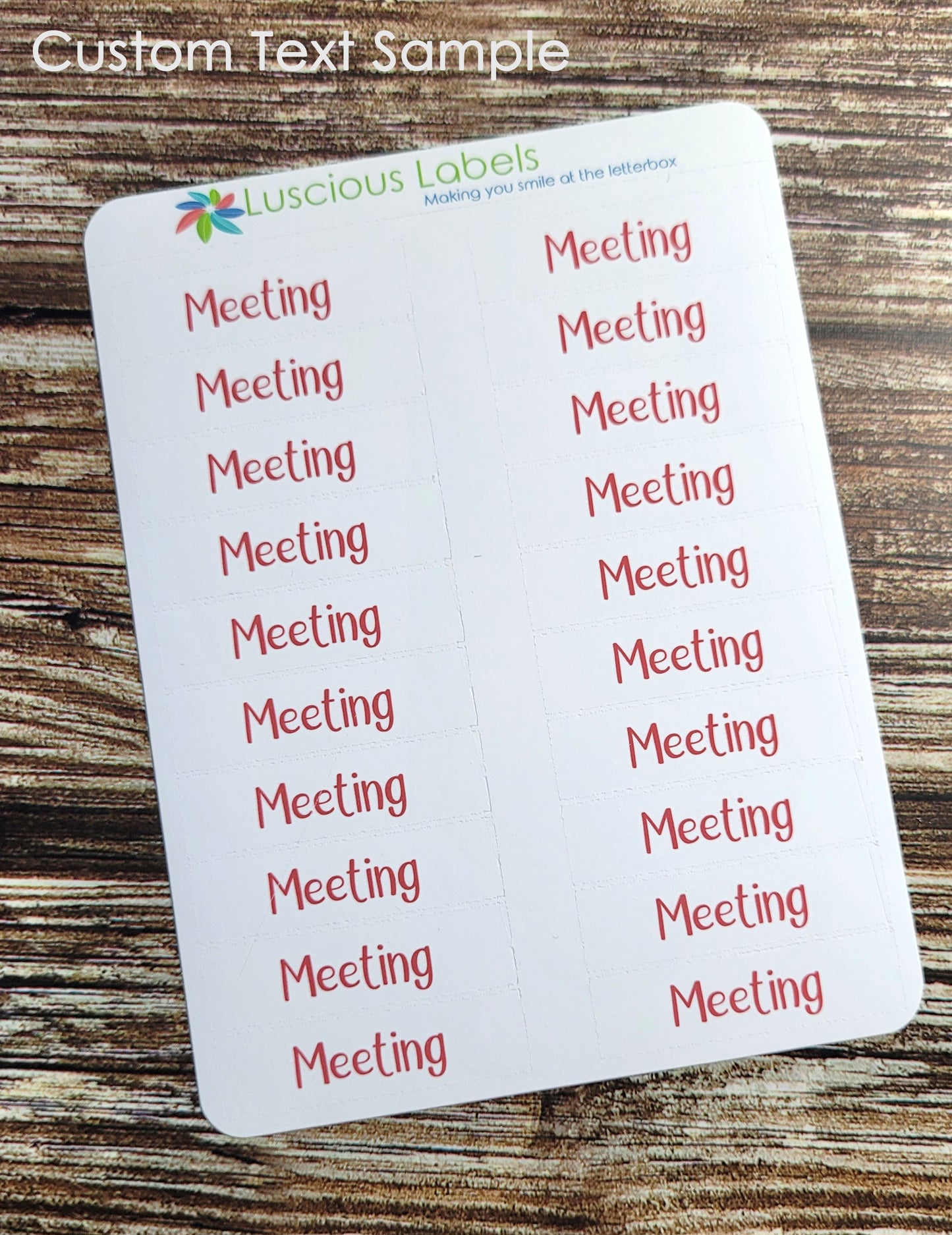 Custom Text Stickers