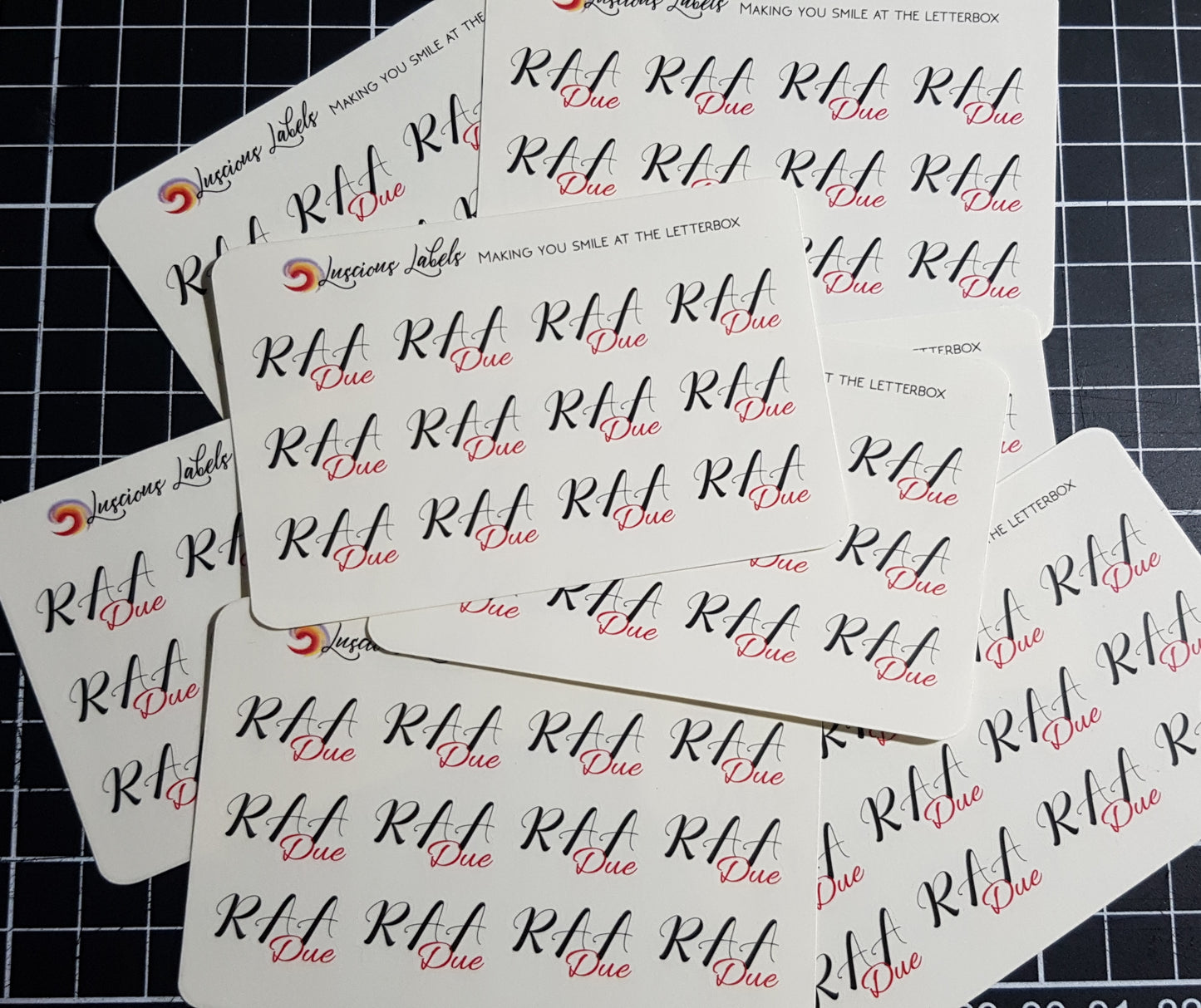 RAA Payment Reminder Stickers