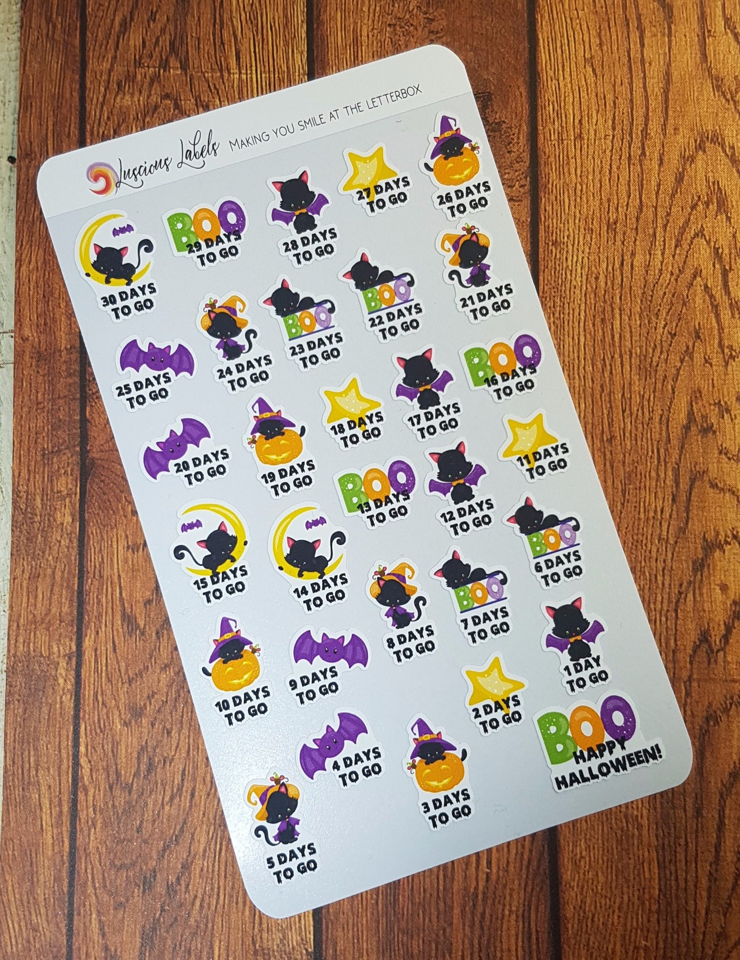 Hallow Kitty Countdown Stickers