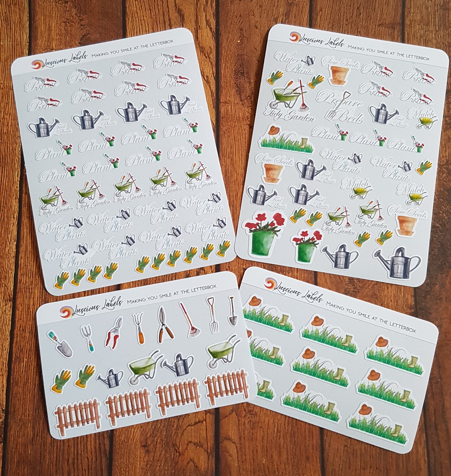 Mini Icon Garden Tool Stickers