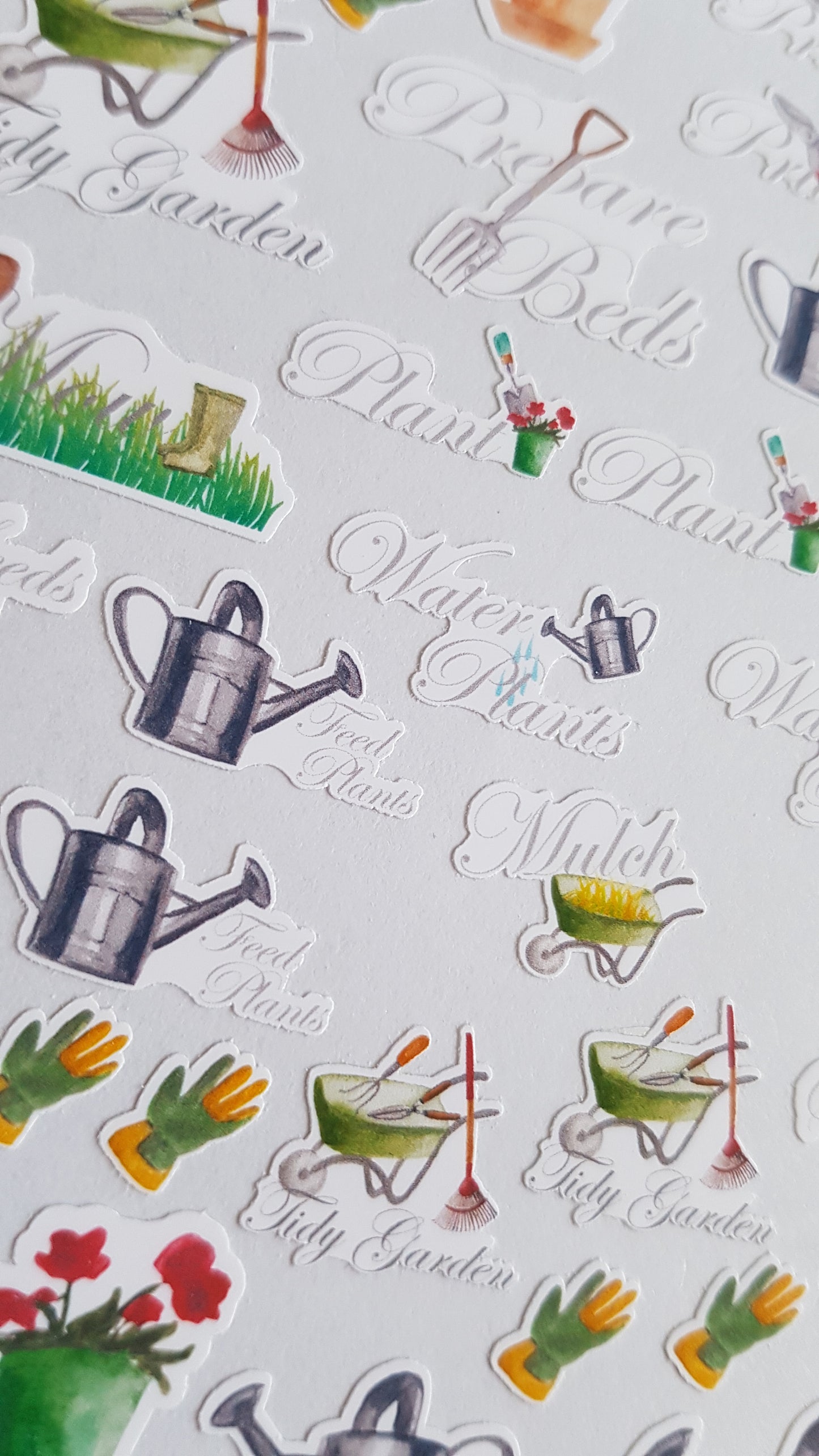 Mixed Gardening Stickers H29