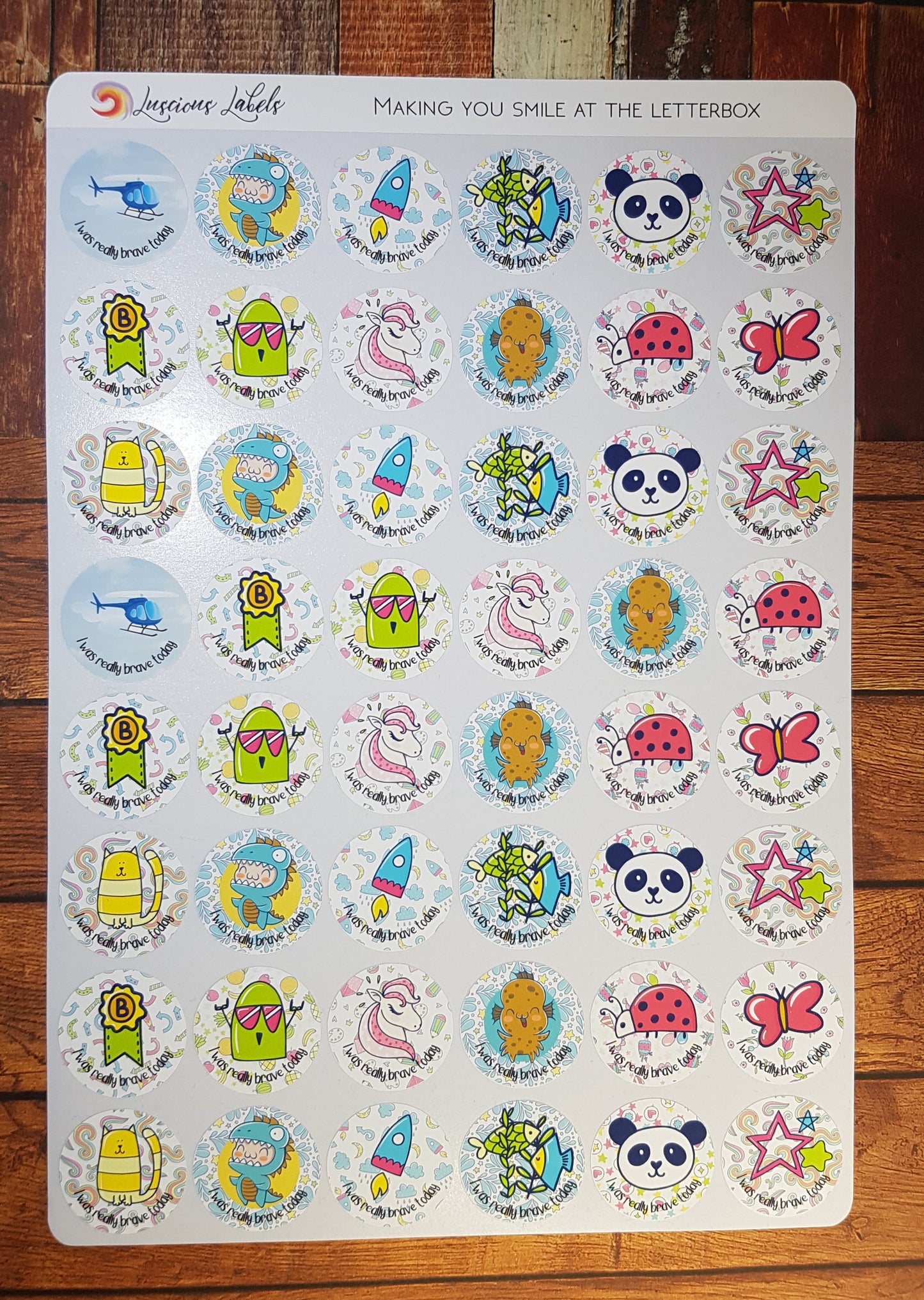 Bulk Bravery Stickers