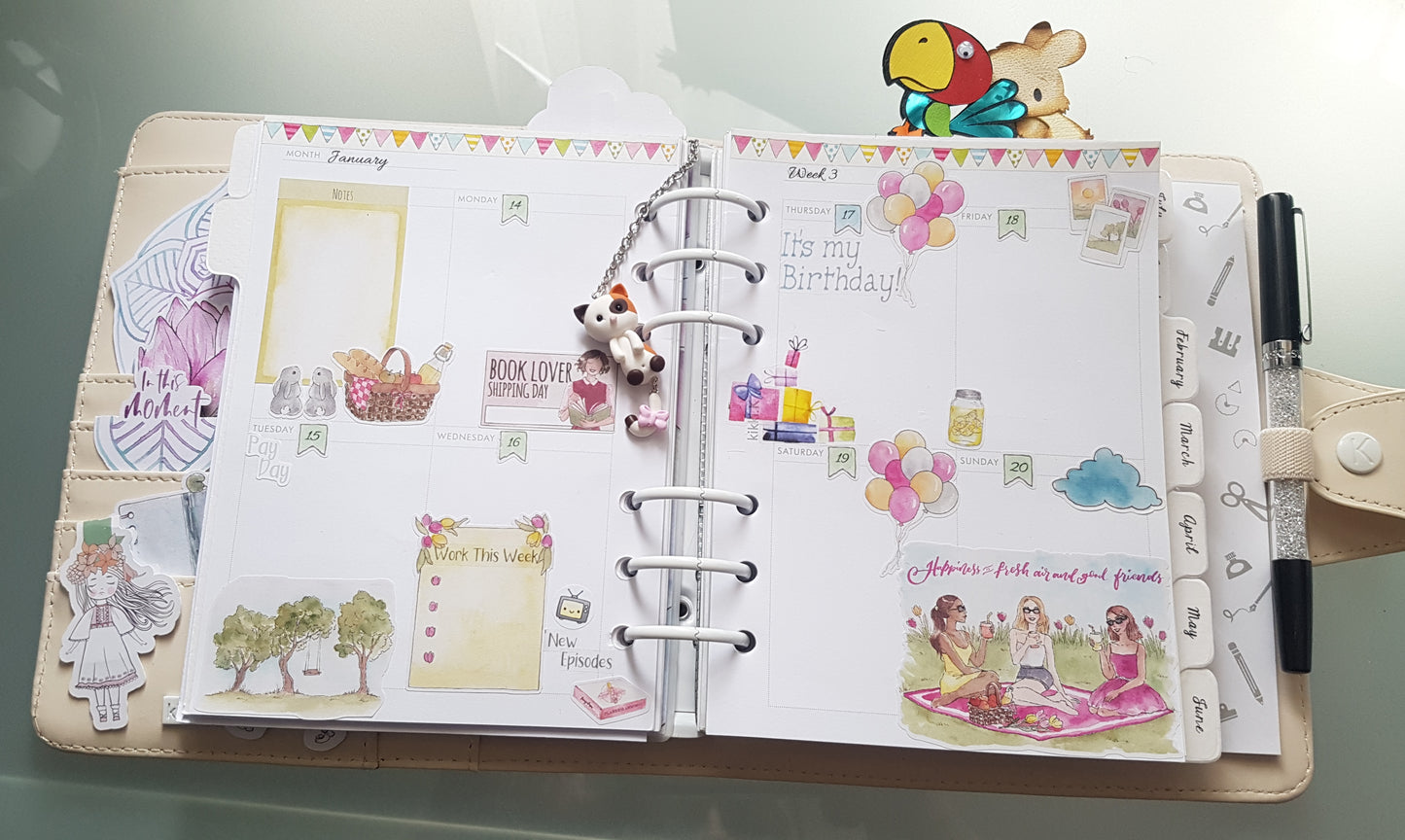 Months Stickers for Undated Planner Inserts - B6 & Personal OP46