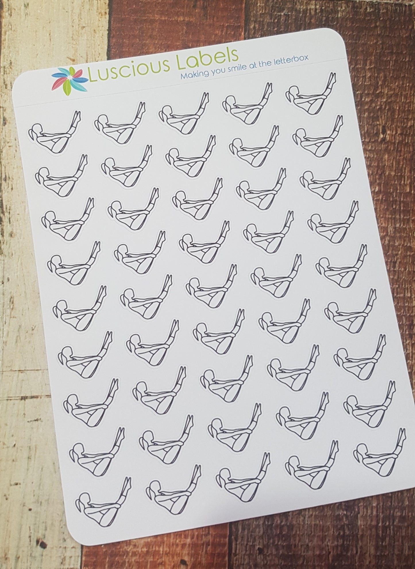 Pilates Mini Icon Planner Stickers