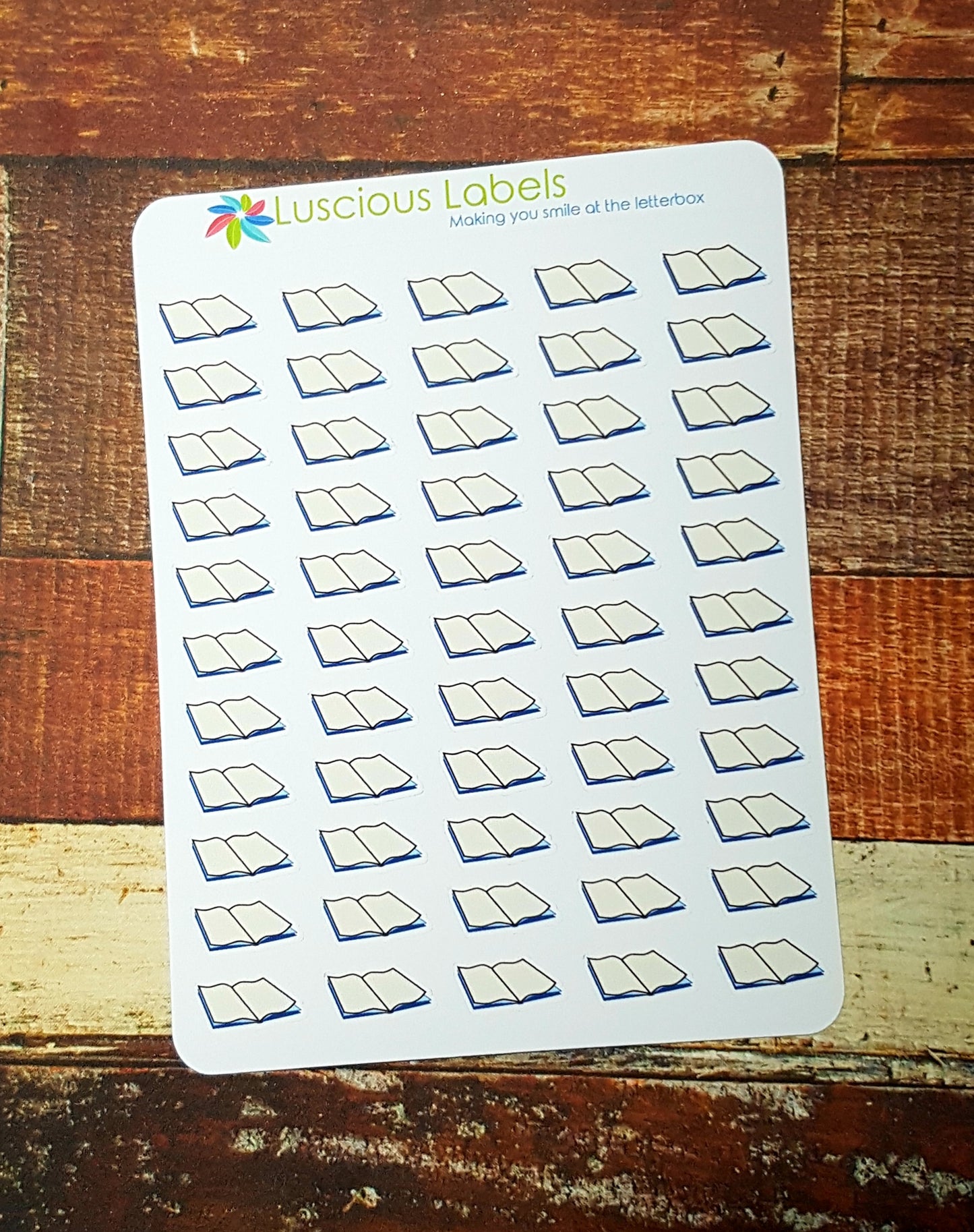 Open Book Library Reading Planner Stickers