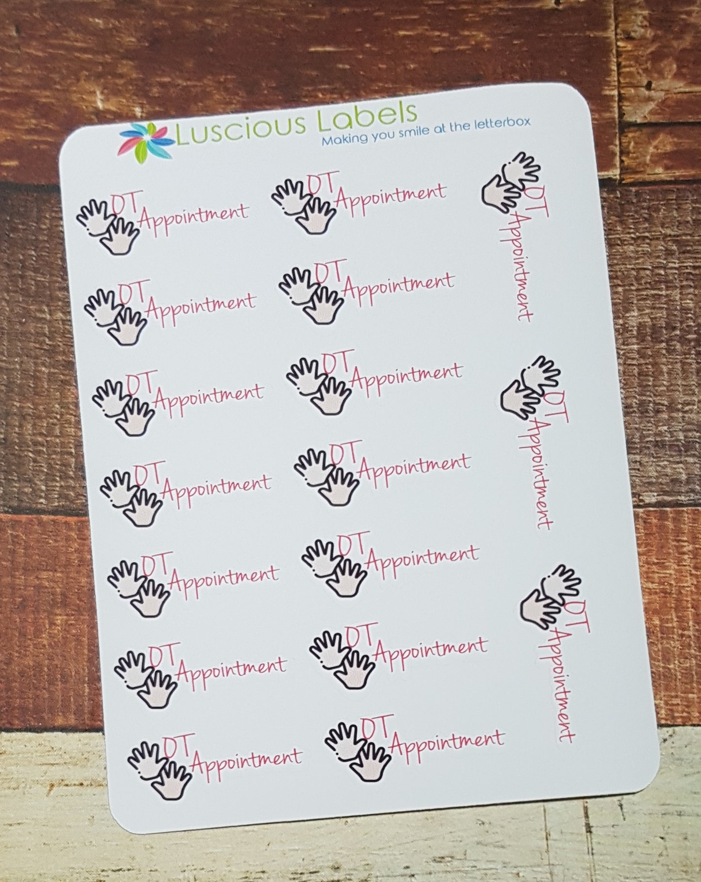 Allied Health, Specialist Appointment Stickers