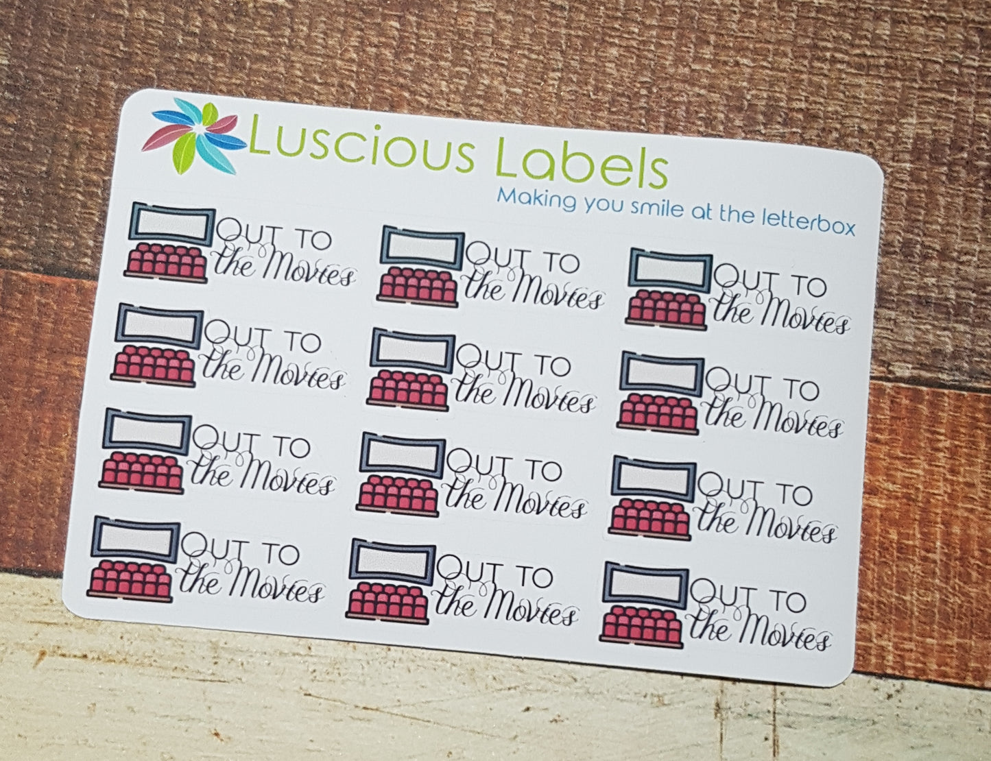 Movie Night Stickers - Screen