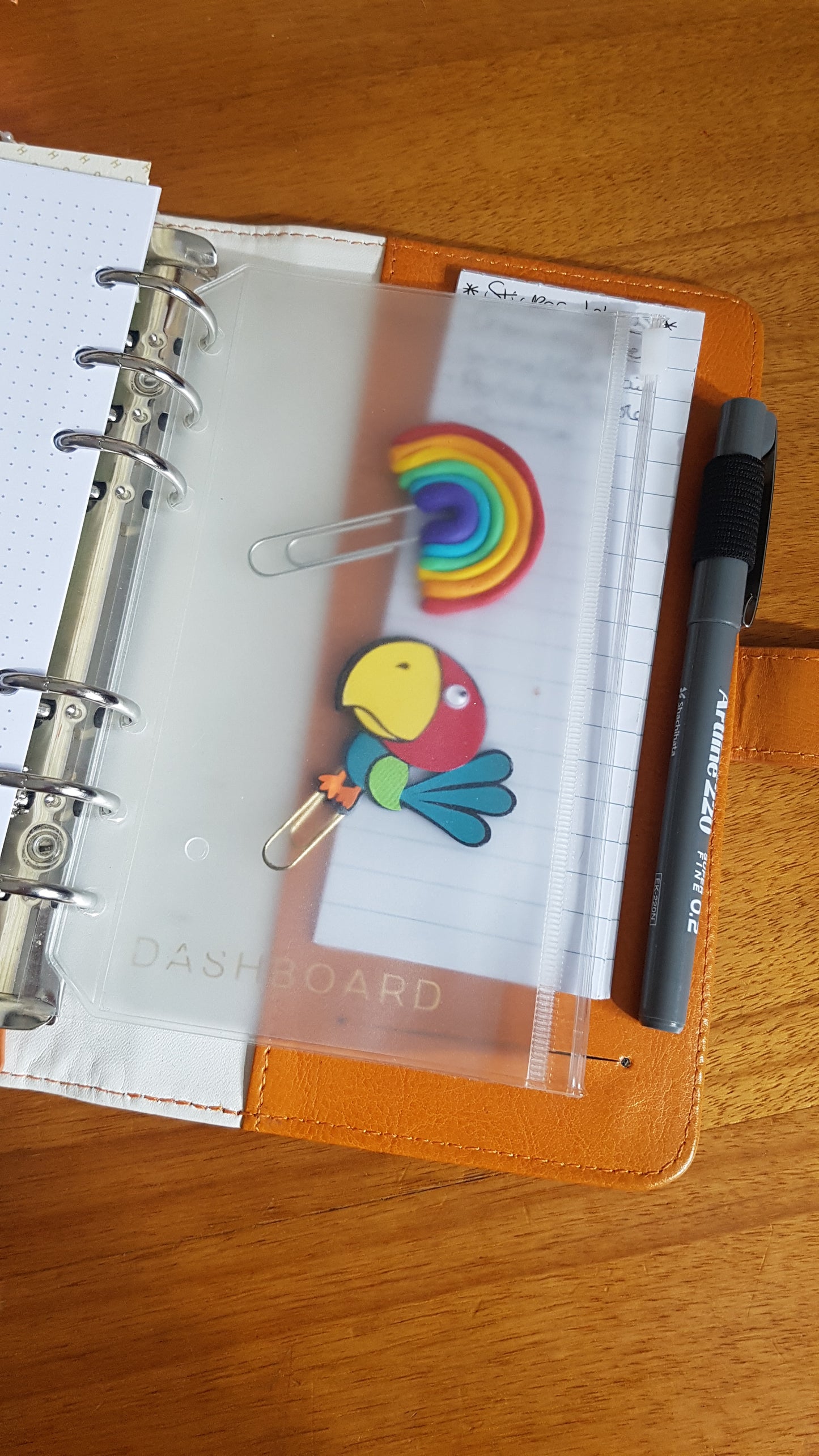 Personal Planner PVC Pockets Credit Card and Zip