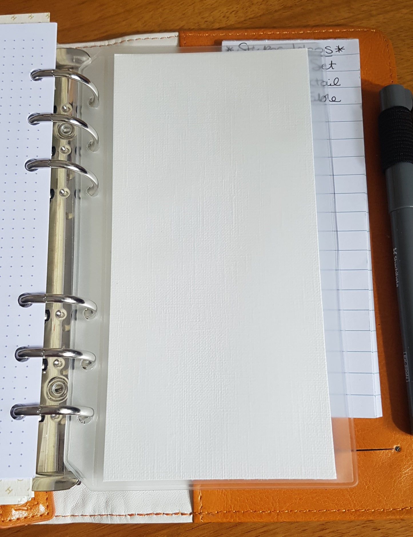 Personal Planner PVC Pockets Credit Card and Zip