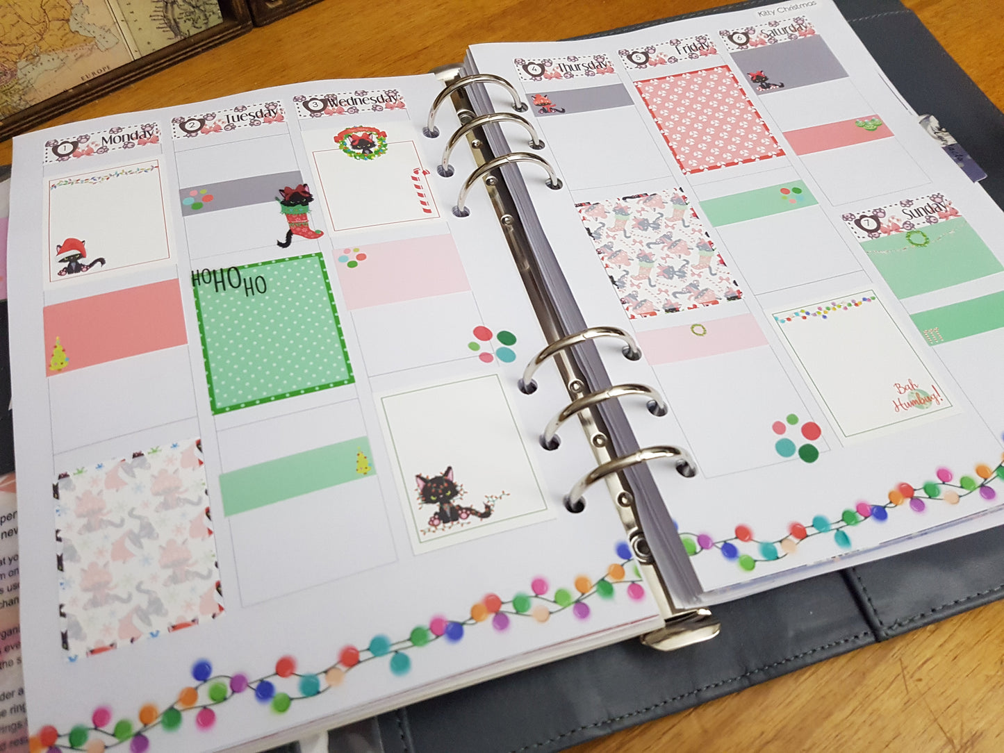 Angry Kitty Christmas Vertical Weekly Kit