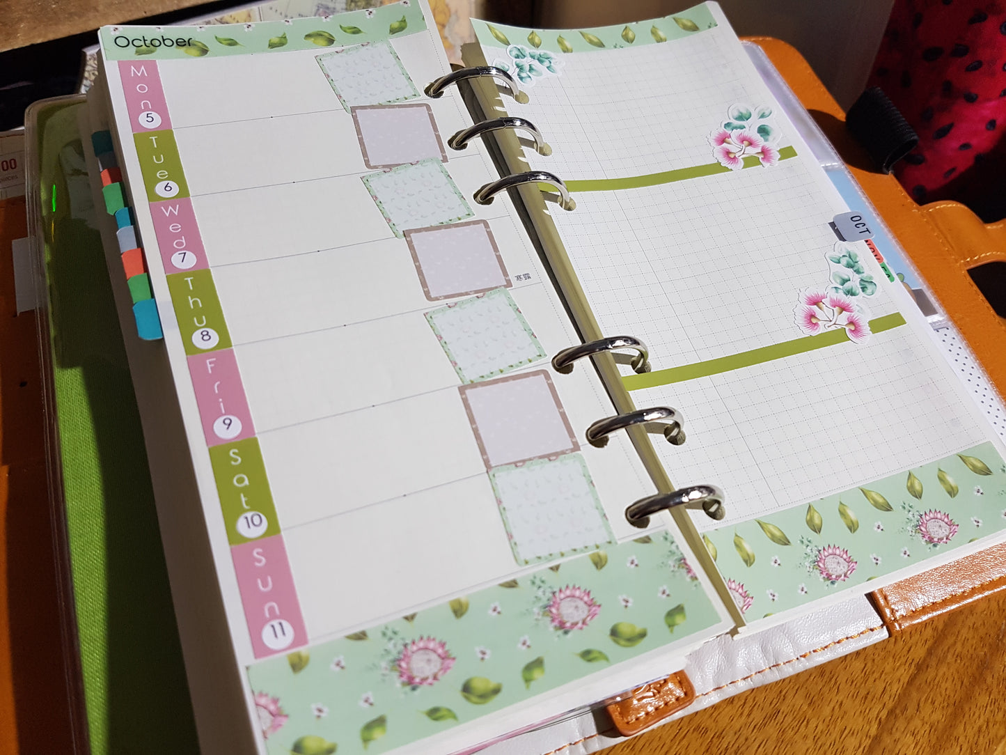 Weeks Kits for Small Planners - Painted Protea