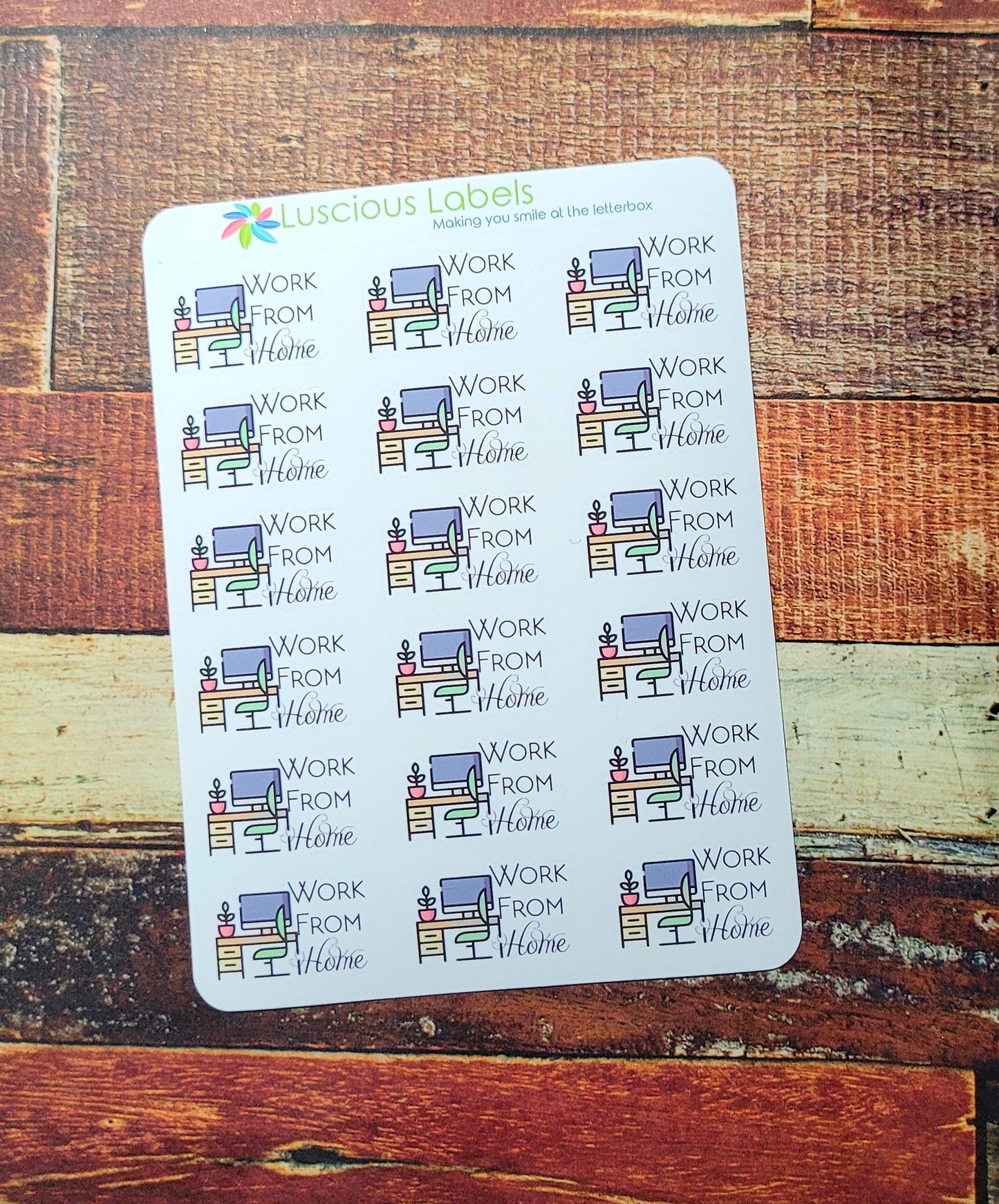 Work from Home or Office Stickers WK04