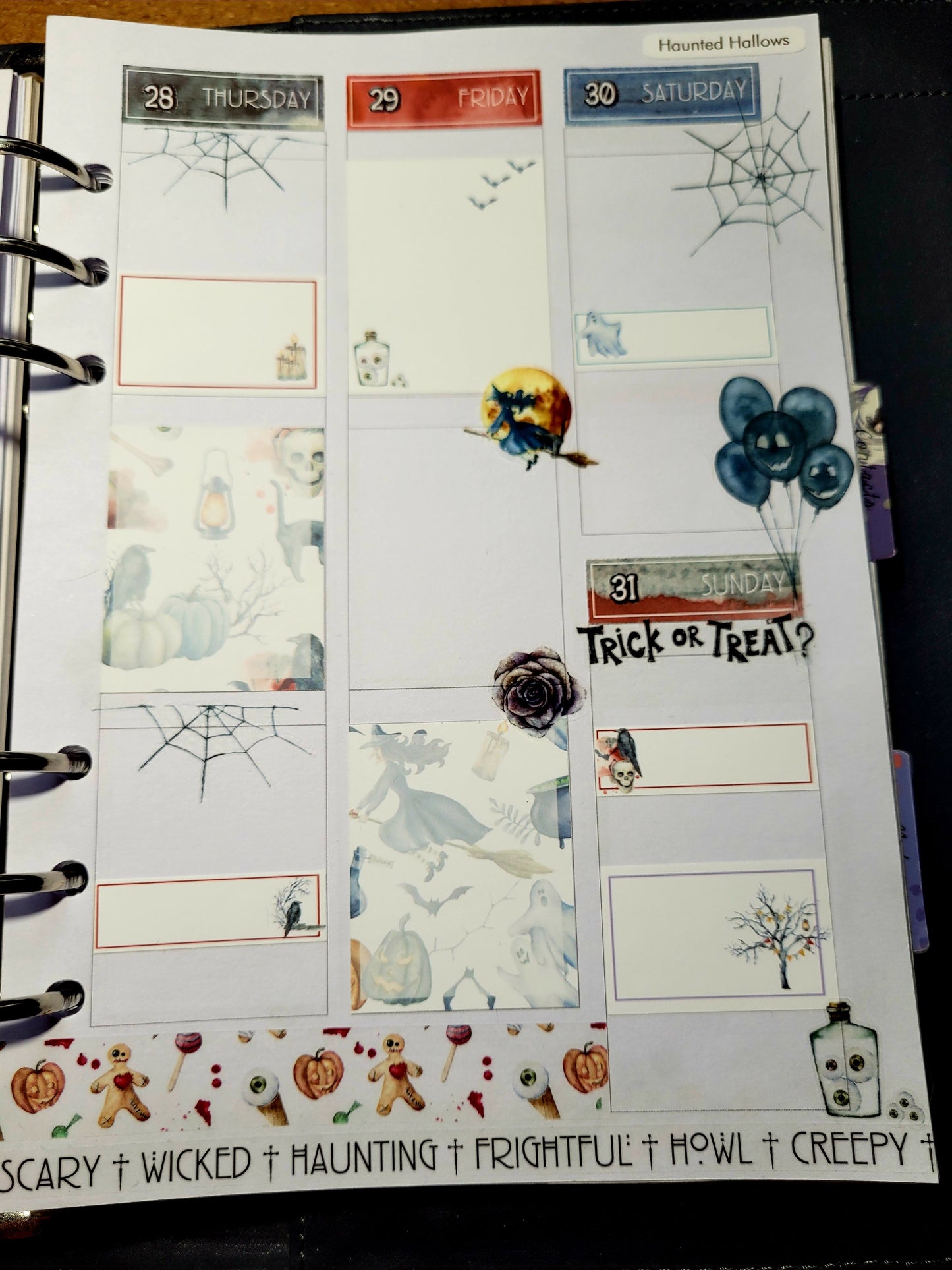 Haunted Hallows Vertical Weekly Kit