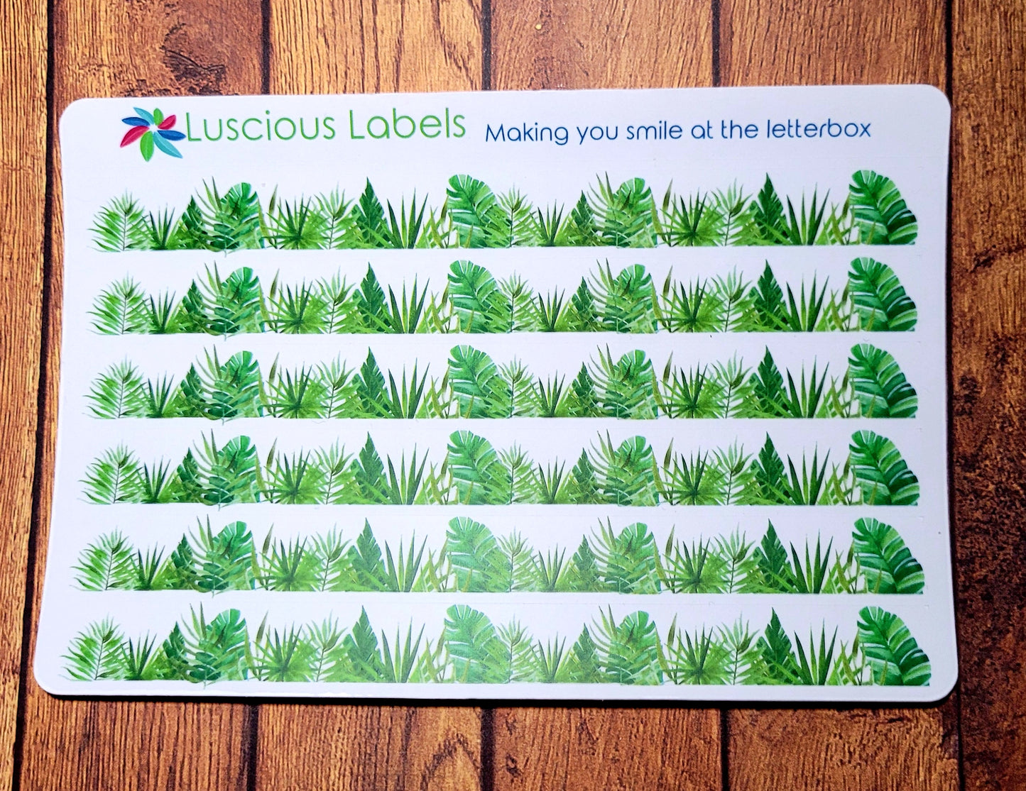 Tropical Foliage Washi Strips