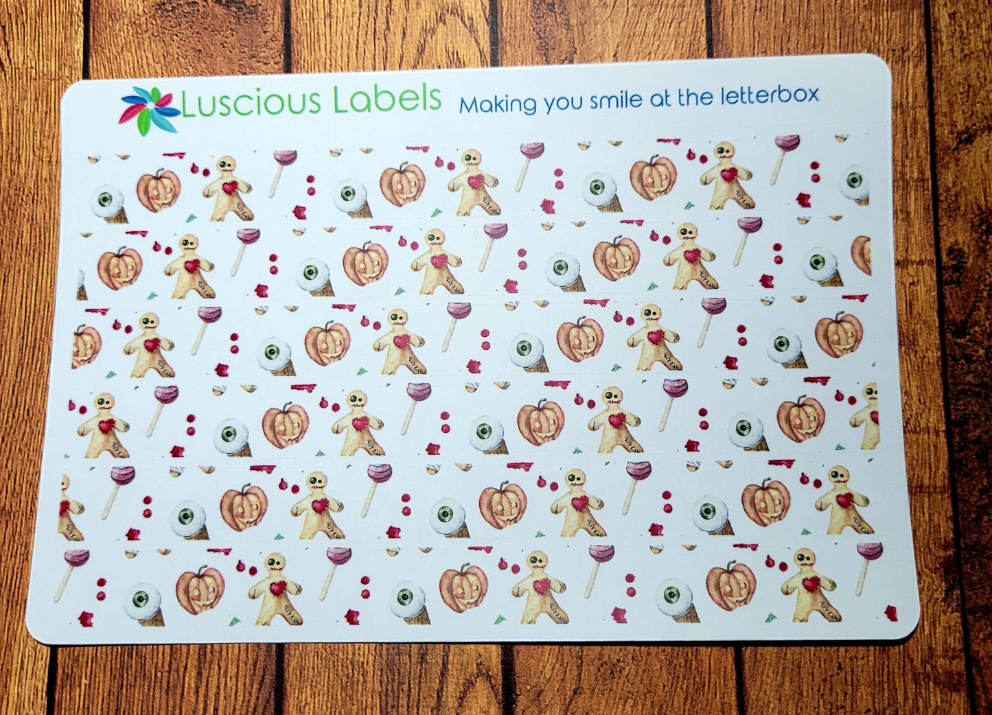 Halloween Washi Strips - Pumpkins, Gingerbread & Eyeballs