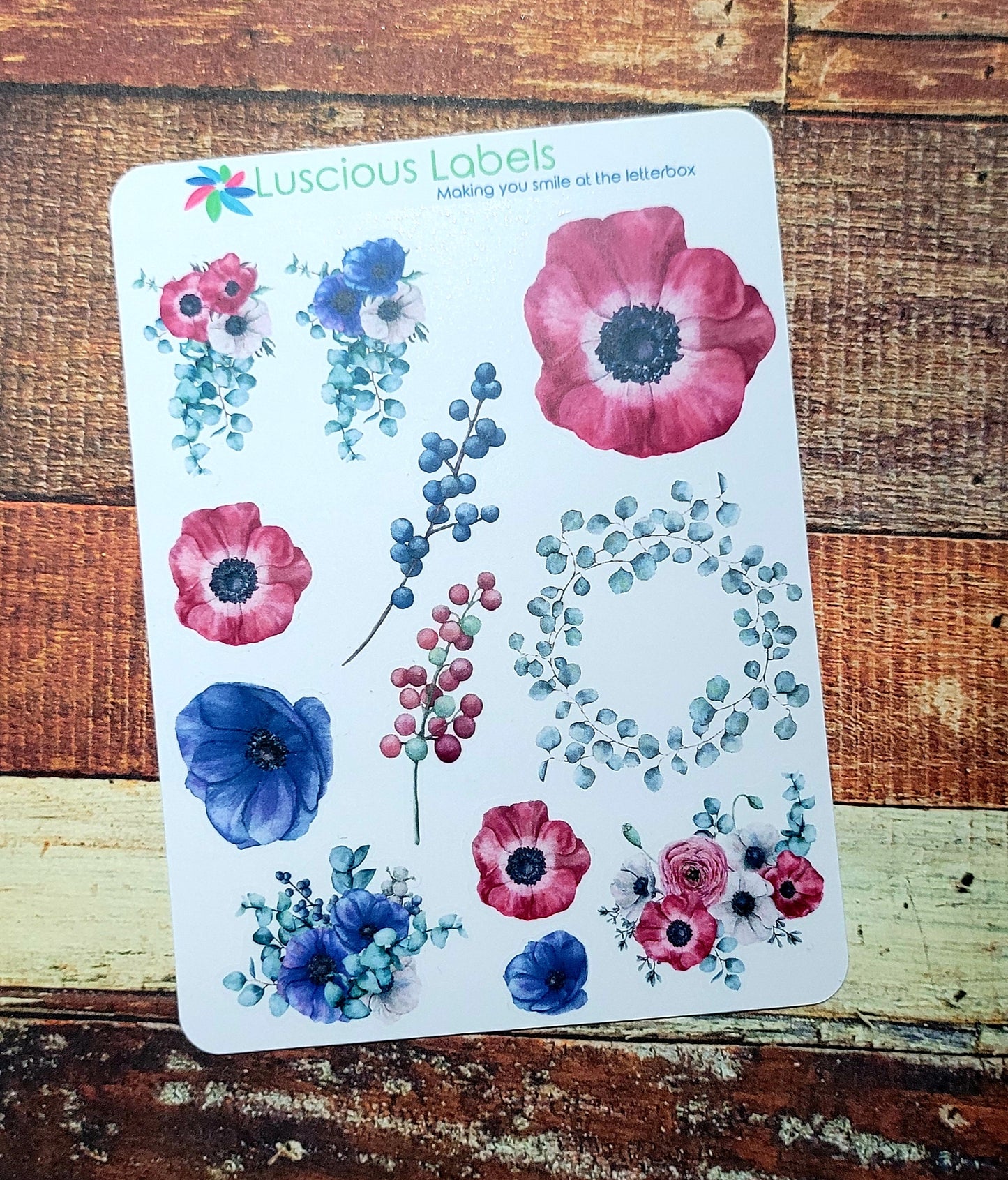 Anemone & Eucalyptus Weekly Planner Kit