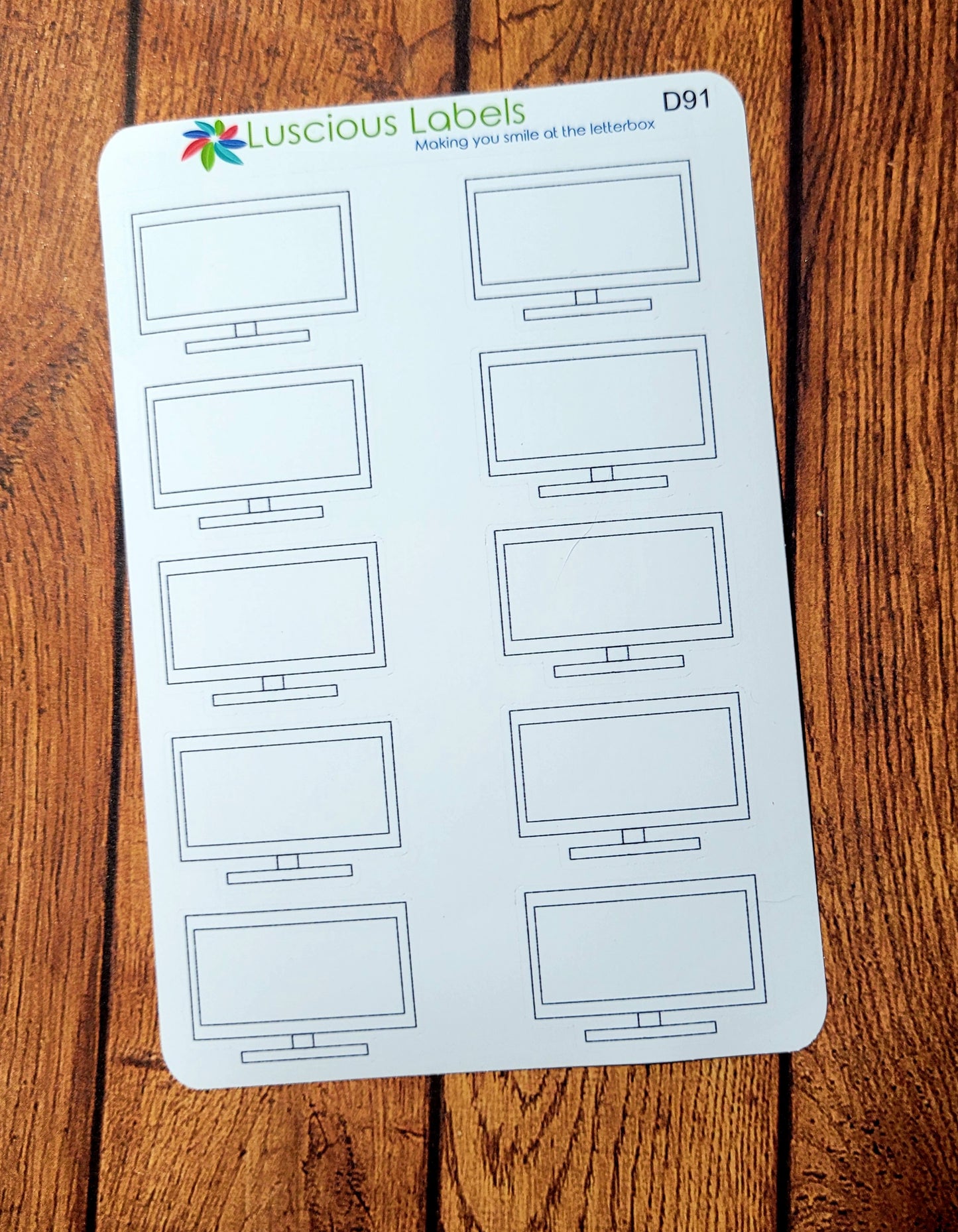 Large Screen TV Stickers D91