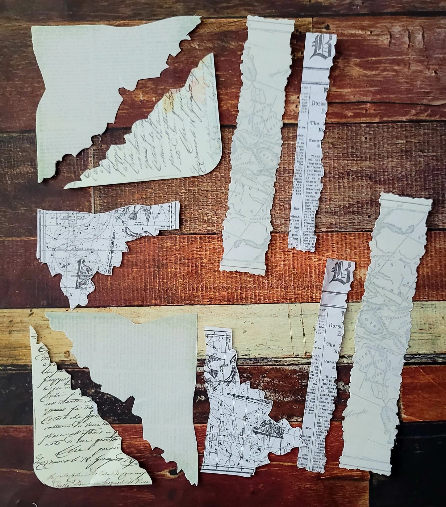 Vintage Paper Stickers