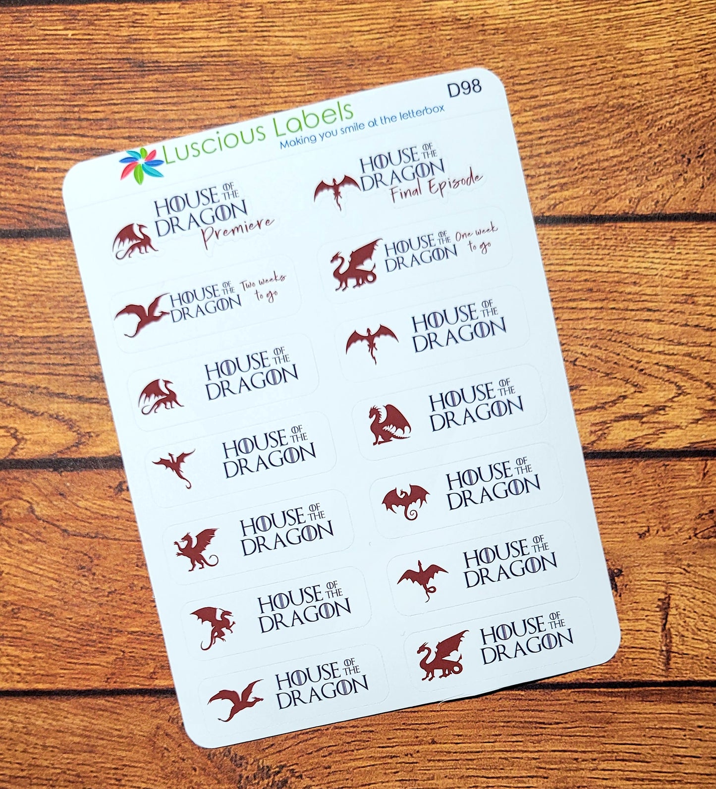 House of the Dragon Stickers