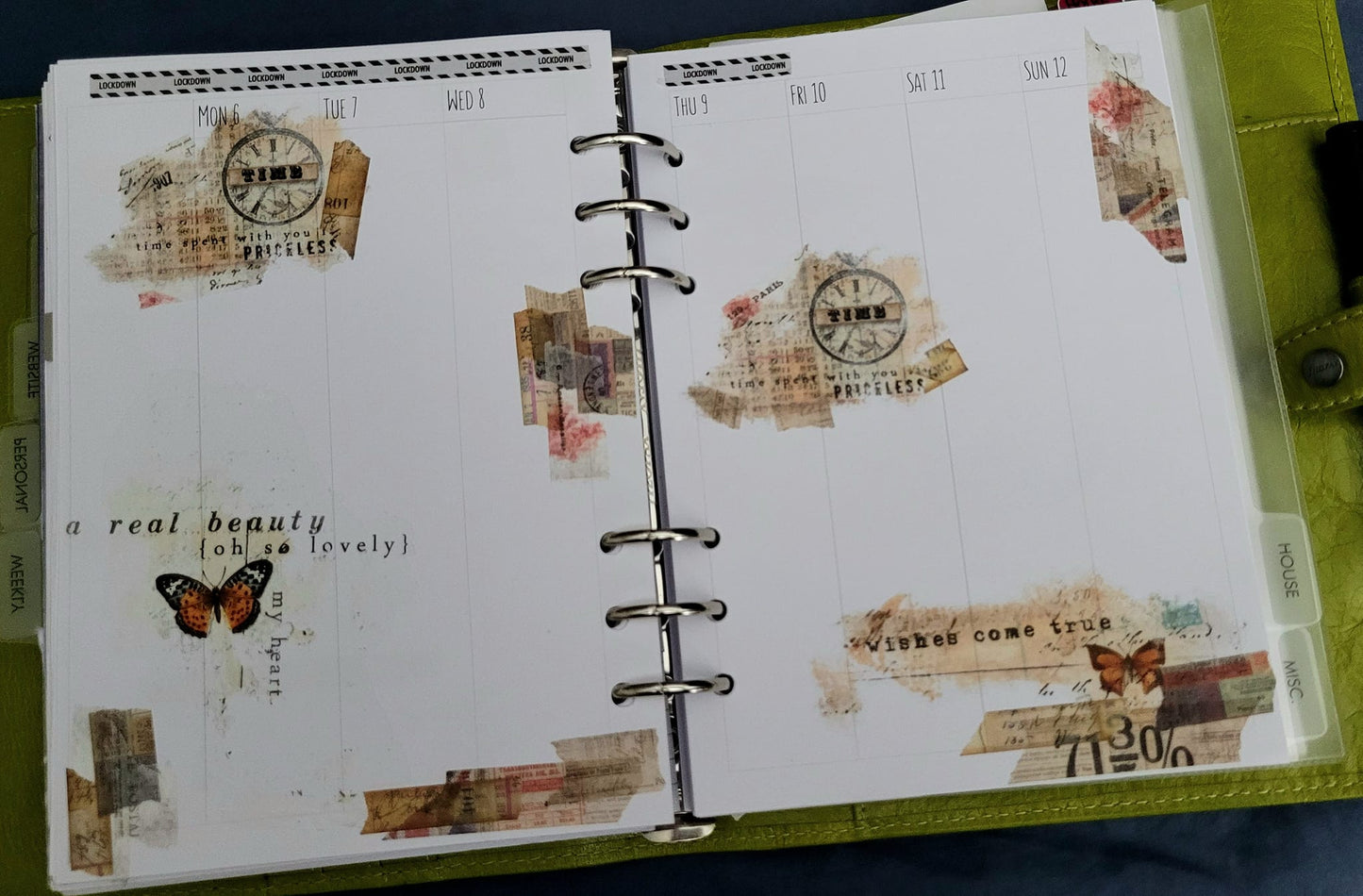 Vintage Collage Journaling Stickers