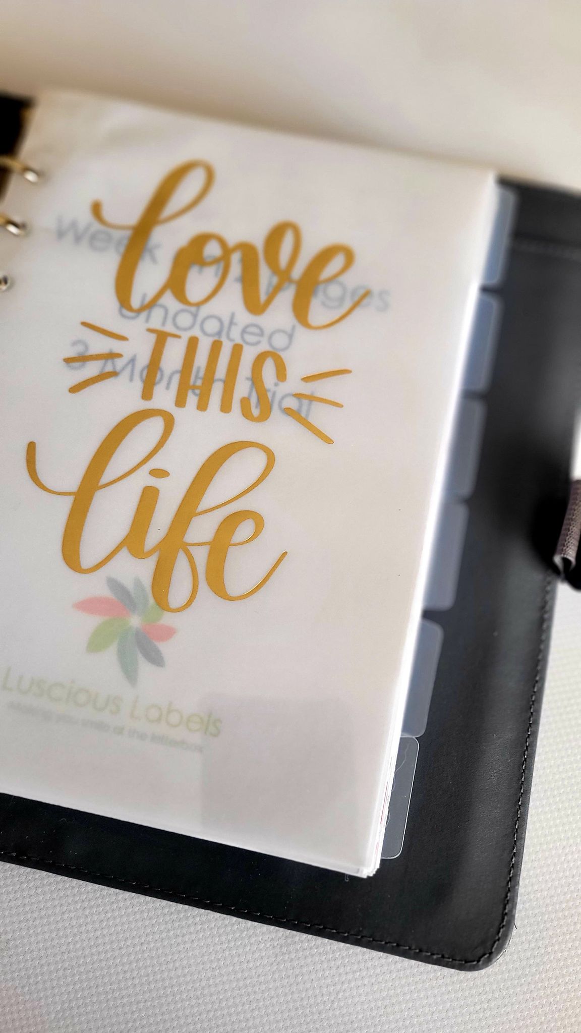 A5 Side Tabbed Frosted Dividers