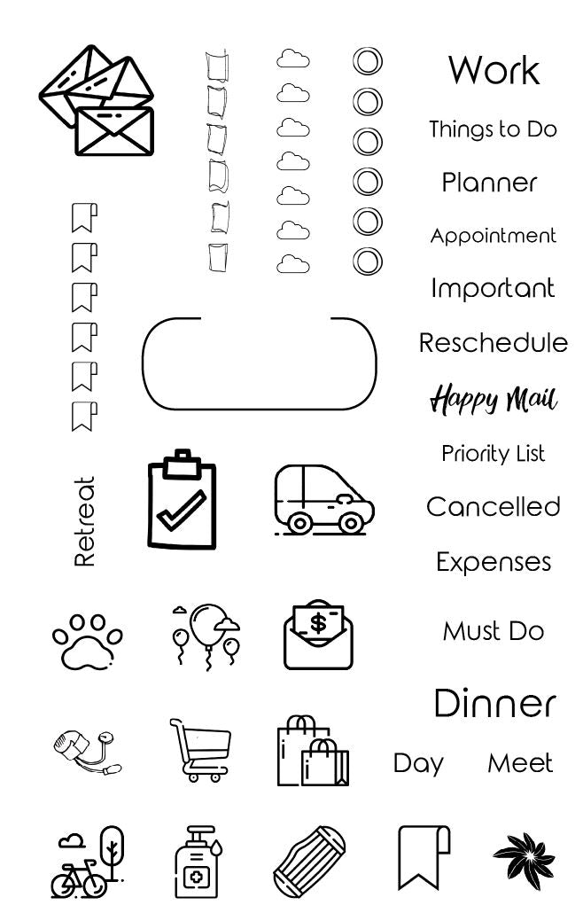 Luscious Labels Planner Stamp Set