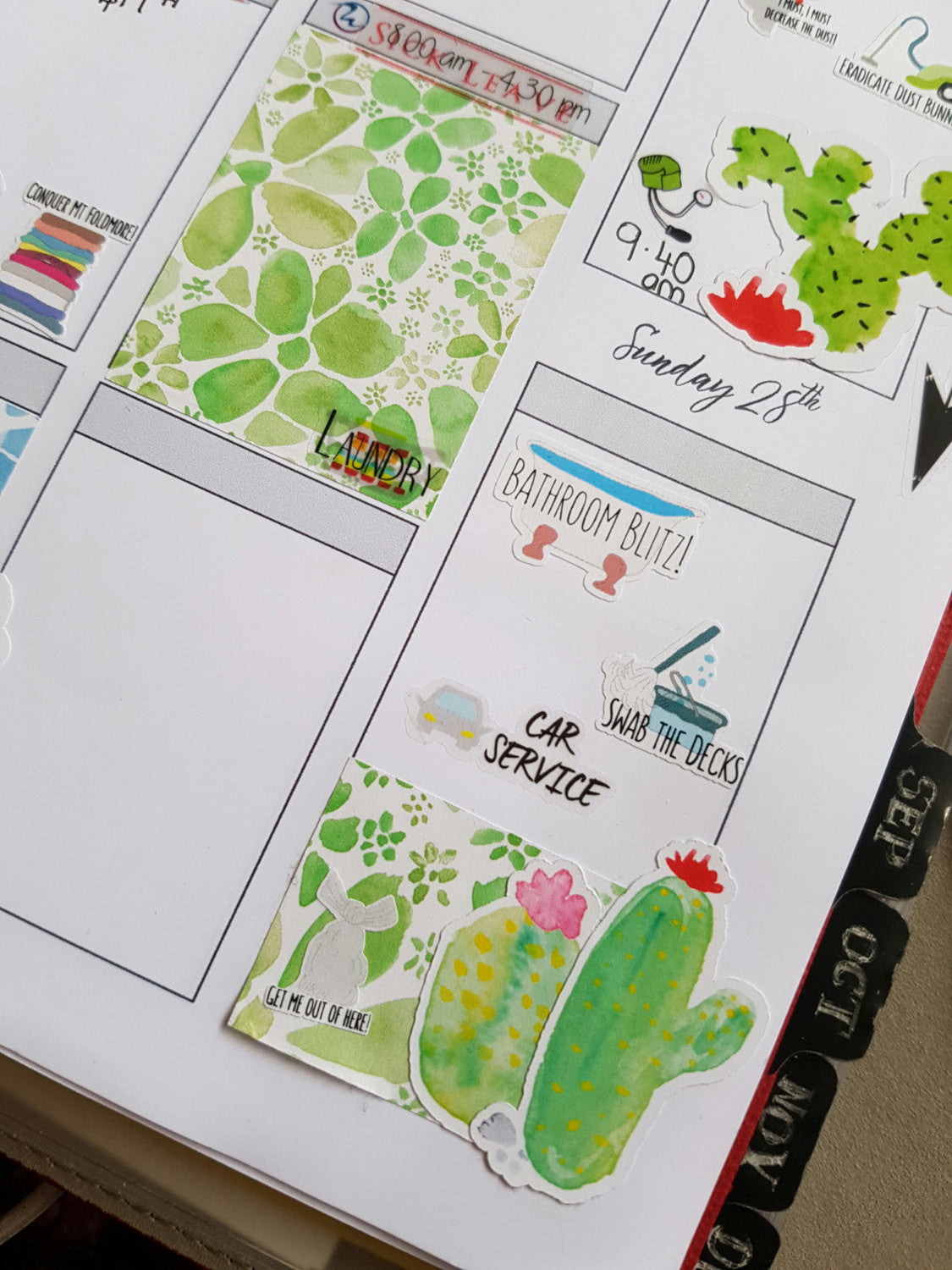 Car Maintenance Stickers - Monthly H07 & Yearly H06