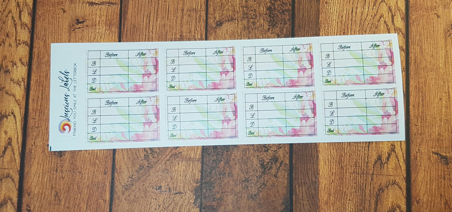 Diabetic Reminder Planner stickers