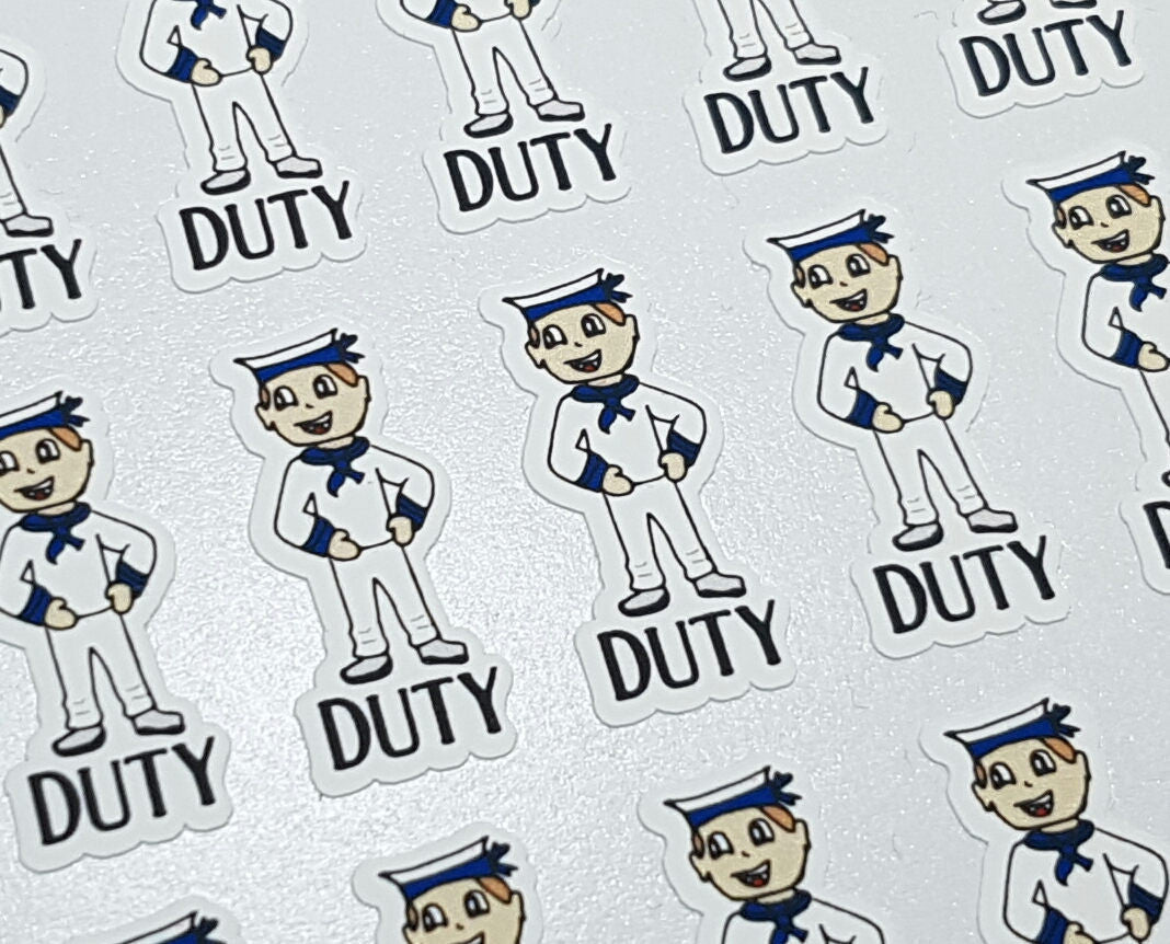 Navel Duty Planner Stickers