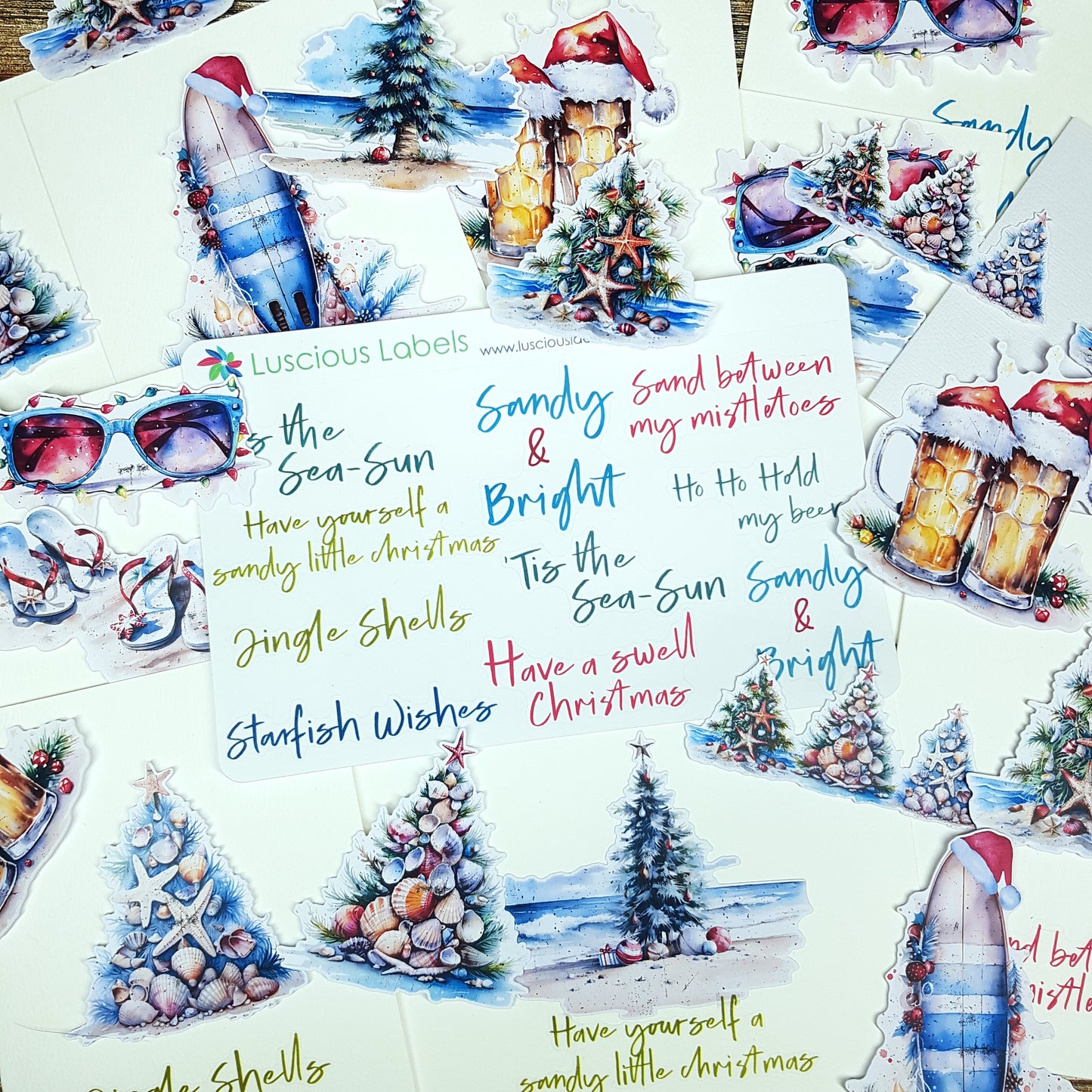 Sandy & Bright Christmas Die Cut Collection