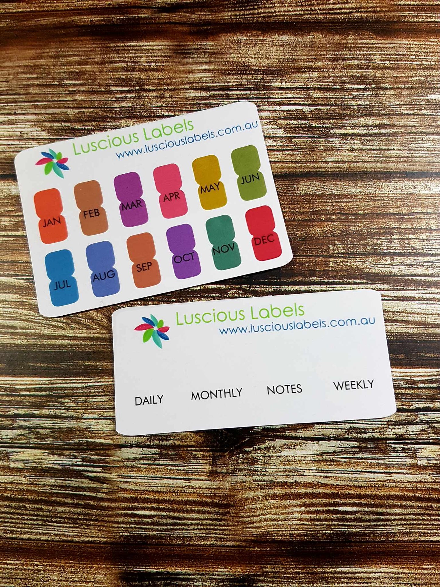 DIY Planner Divider Tab Stickers to suit A5, B6 and Hobonichi Planners