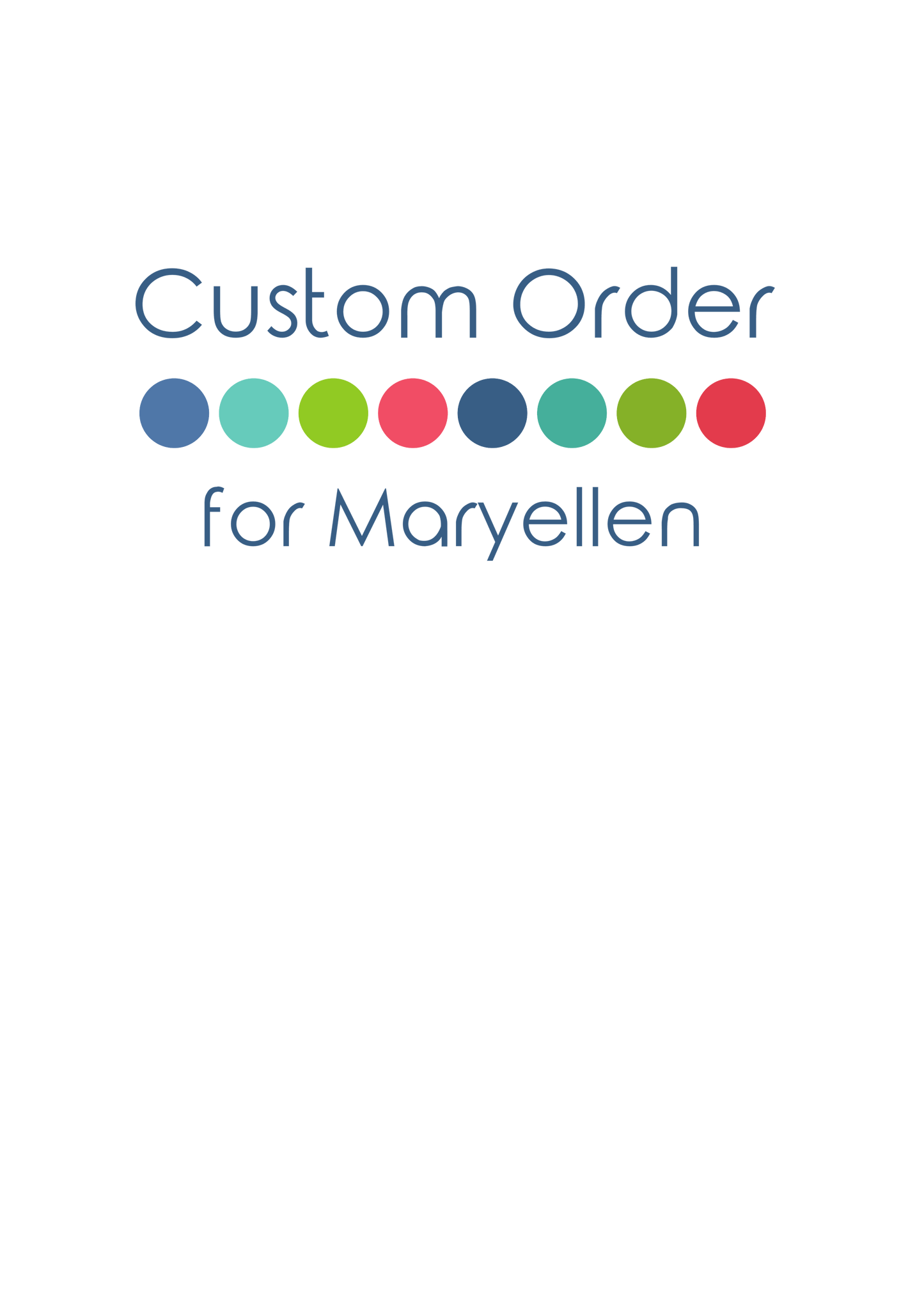 Custom Listing for Maryellen