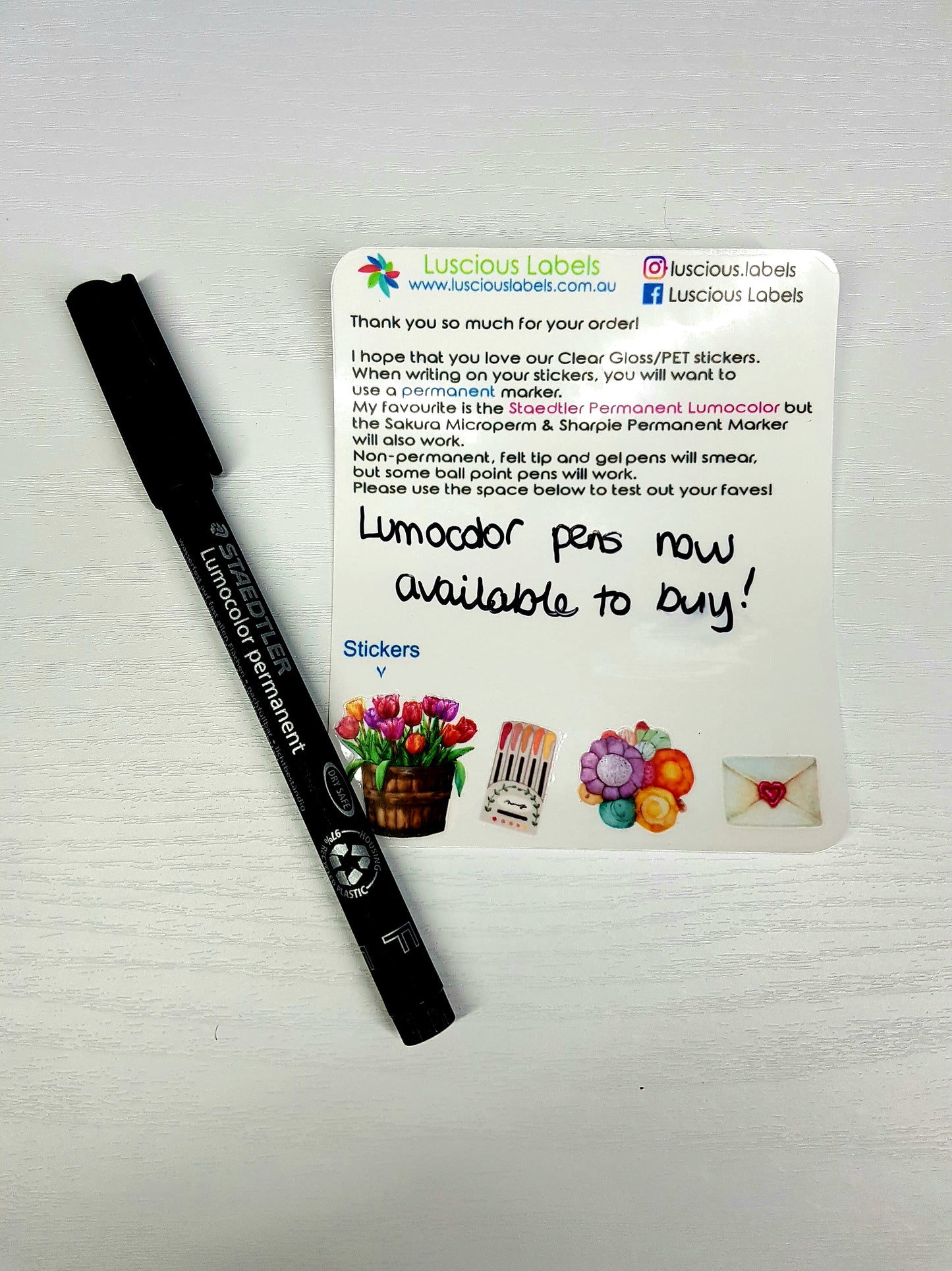 Staedtler Permanent Lumocolour Universal Pen Fine 0.6mm