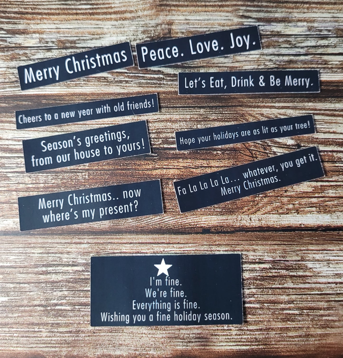 The Christmas Sentiments Collection By Luscious Labels