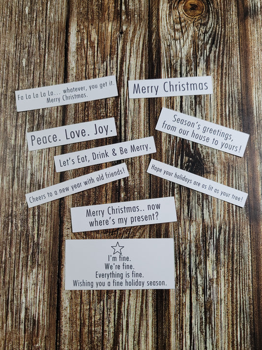 The Christmas Sentiments Collection By Luscious Labels