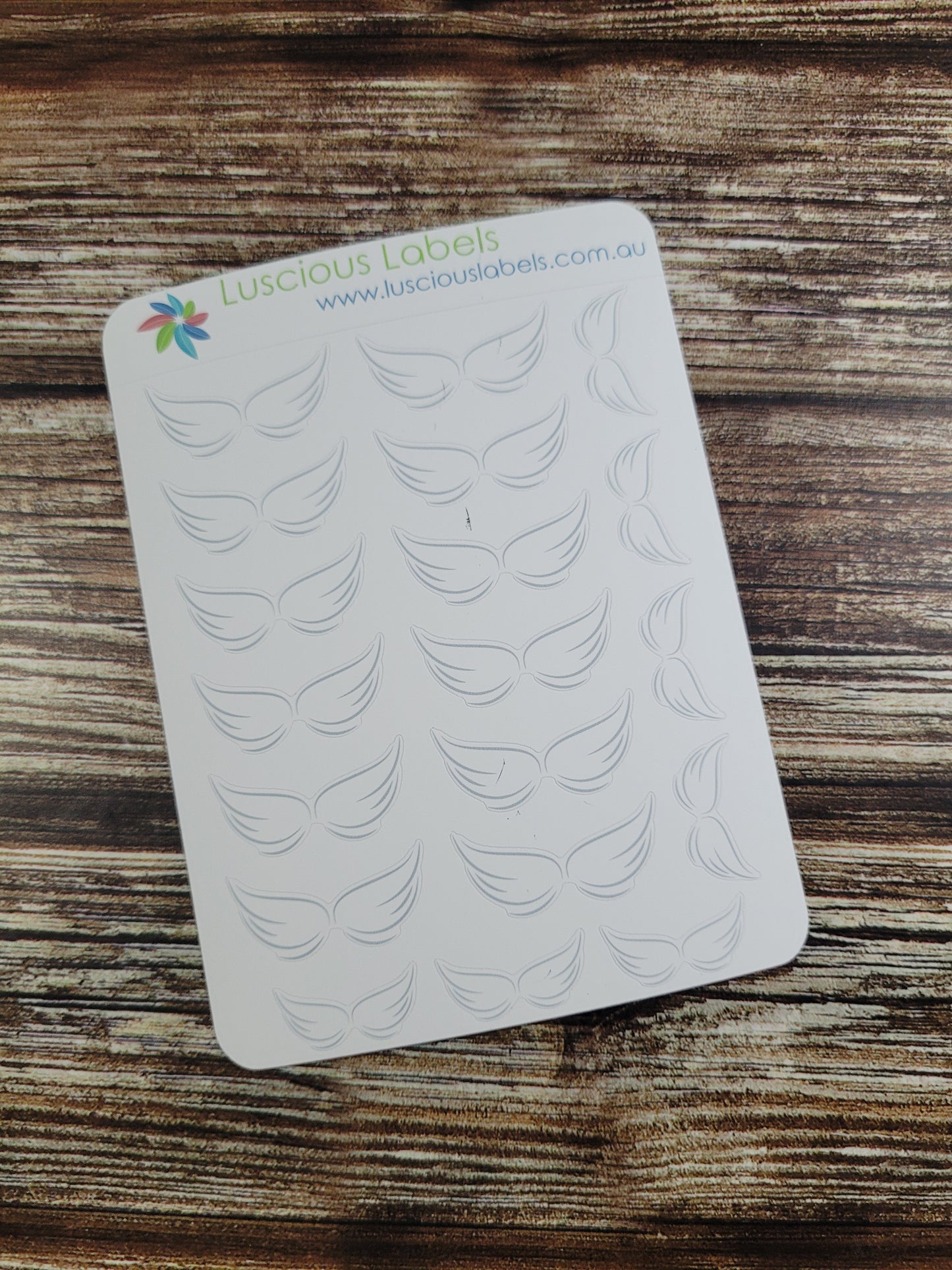 Delicate Wing Memorial Stickers for remembering Loved ones