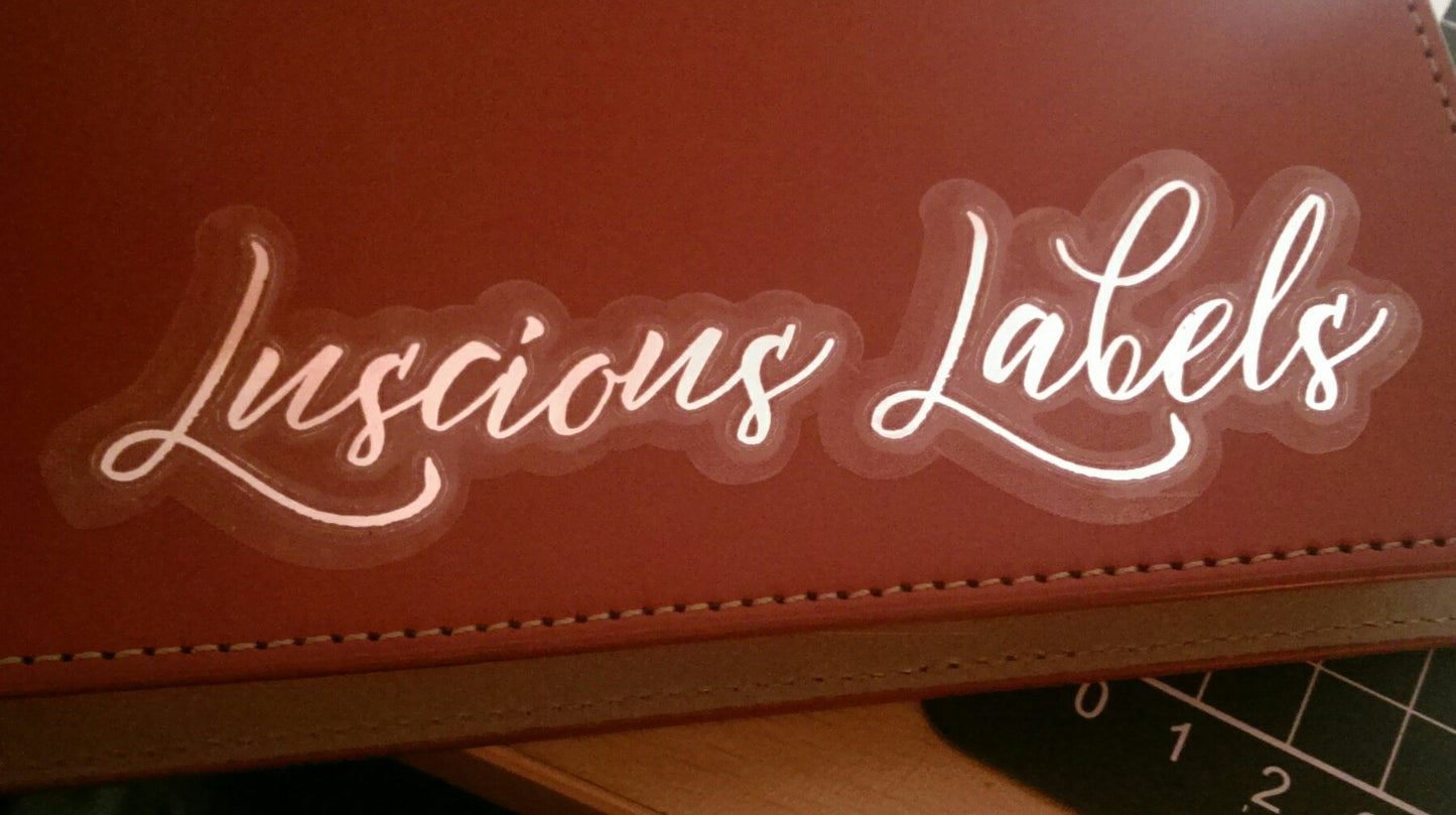 Personalised Vinyl Decals for Planners, Cars, Drink Bottles and more!