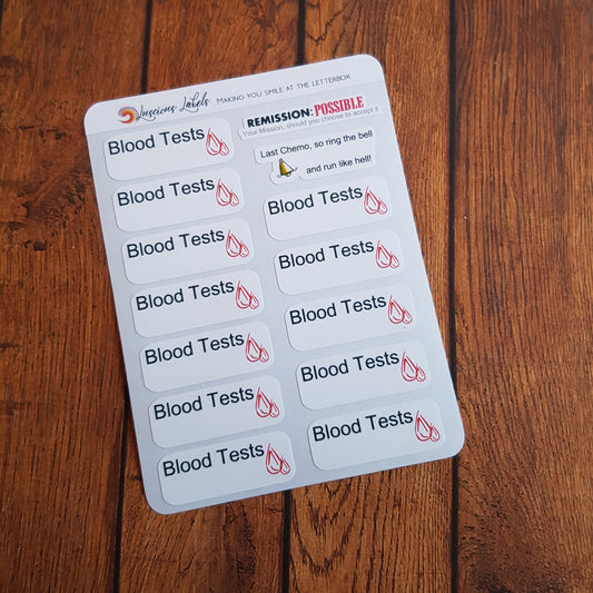 Chemotherapy Sticker Set for Planners