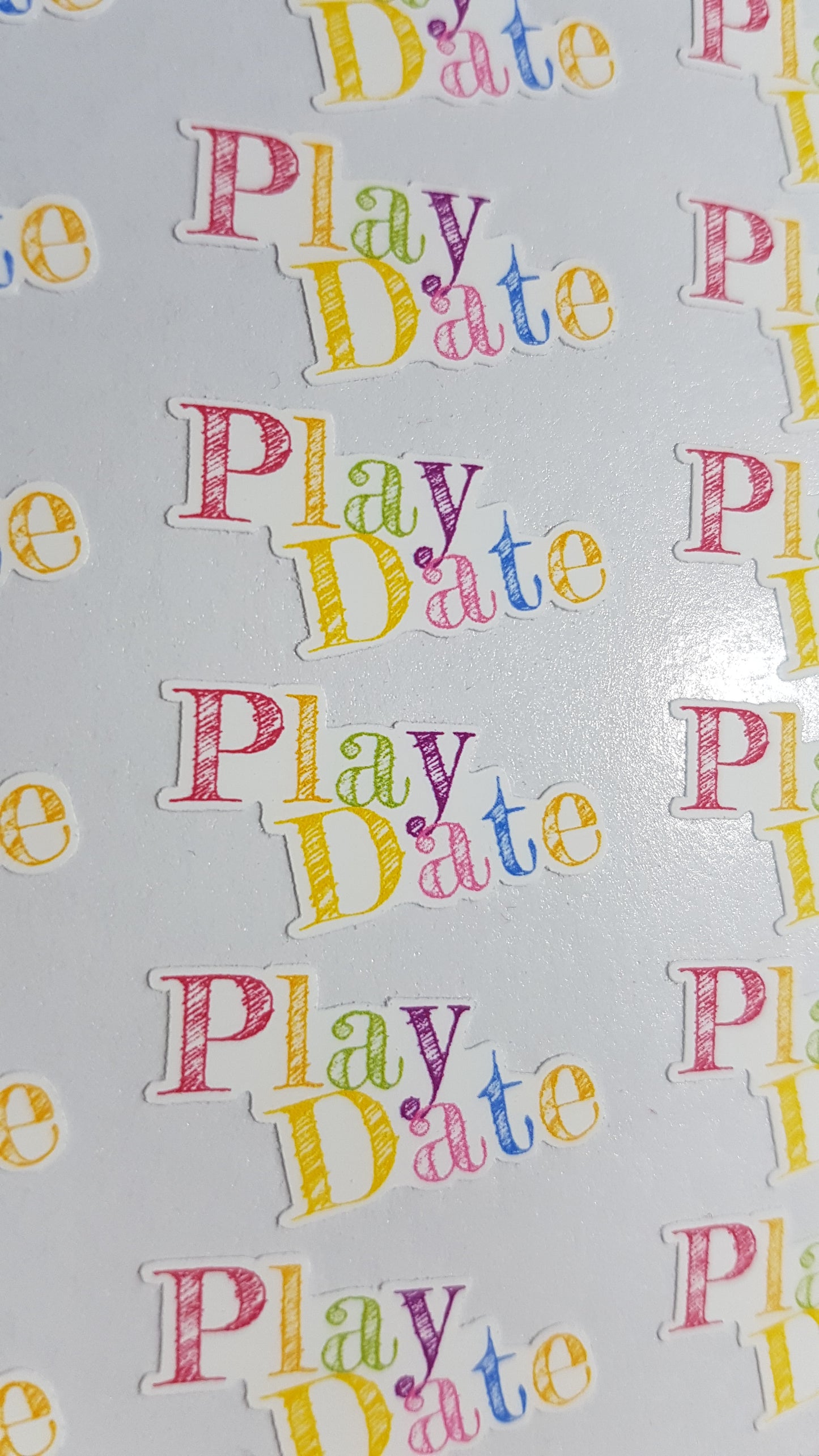 Play Date Stickers for Child or Adult Play Dates