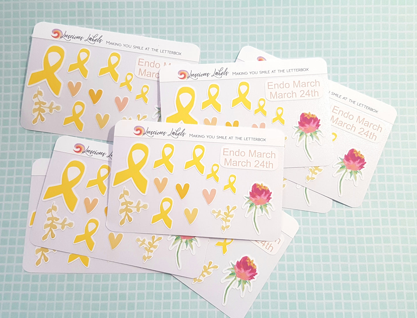 Endometriosis Awareness 'Endo March' Stickers