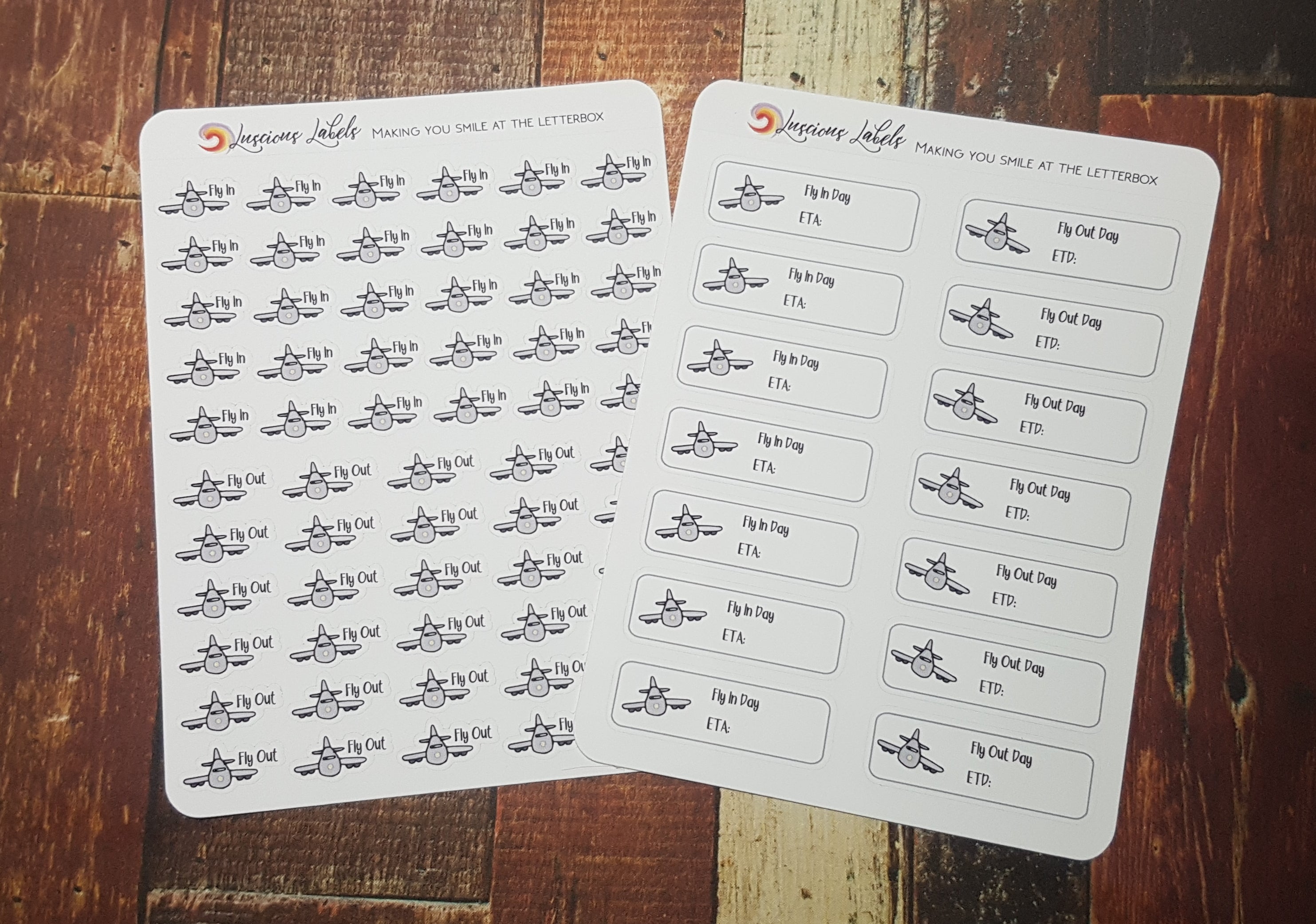 FIFO - Fly In Fly Out Stickers – Luscious Labels