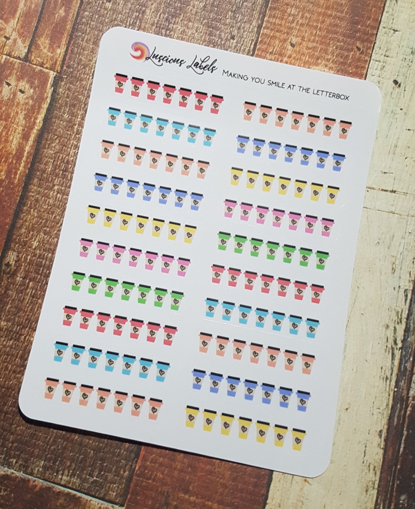Coffee Tracking Stickers