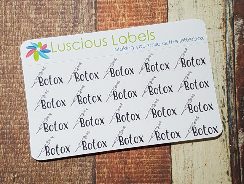 Botox Reminders – Luscious Labels