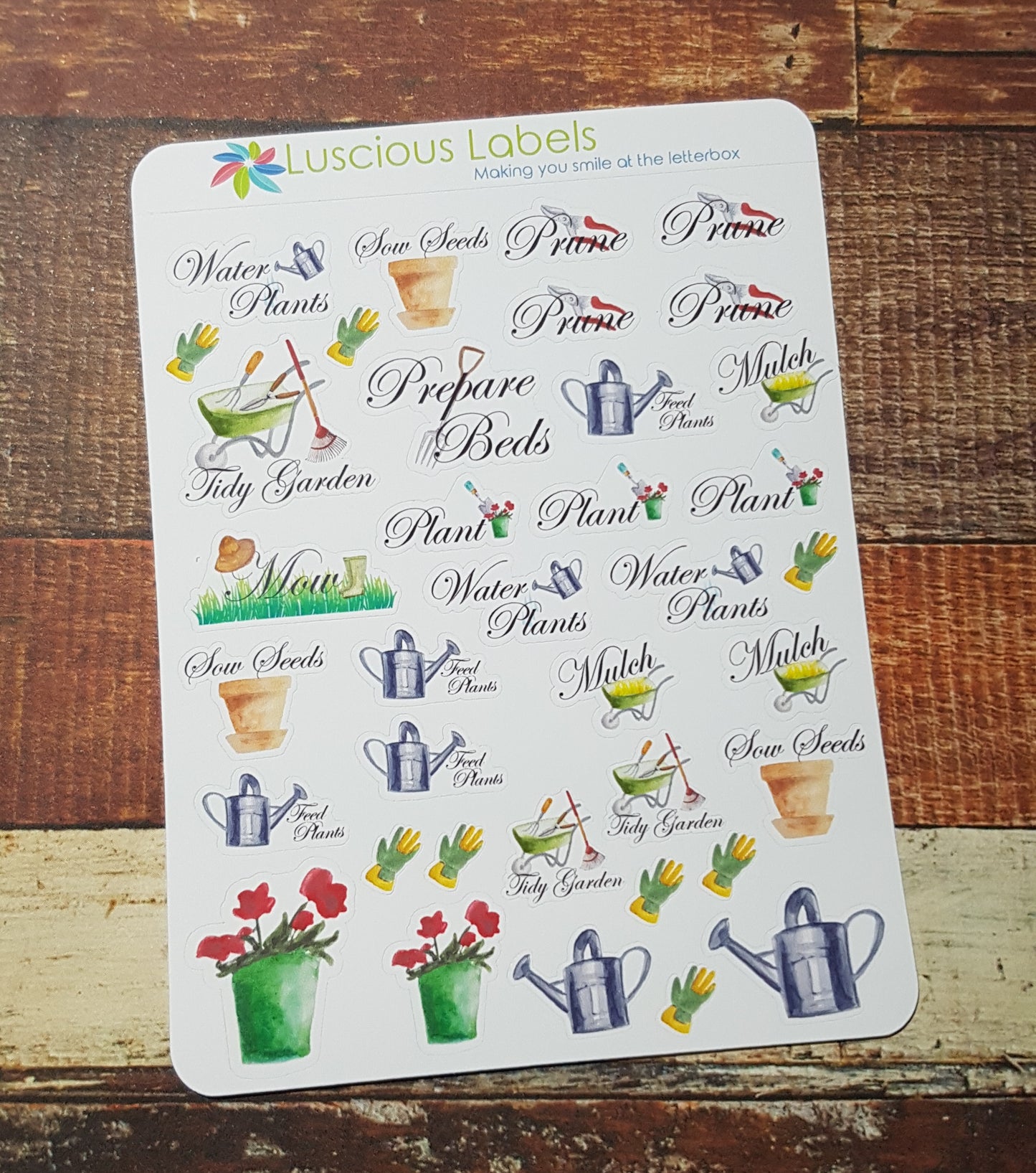 Mixed Gardening Stickers
