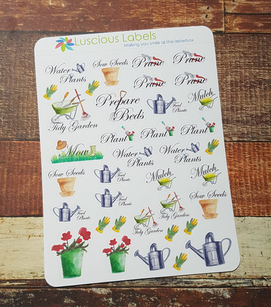 Mixed Gardening Stickers