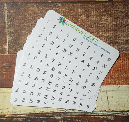 Date Dots for Undated Planner Inserts  0.7cm OP10