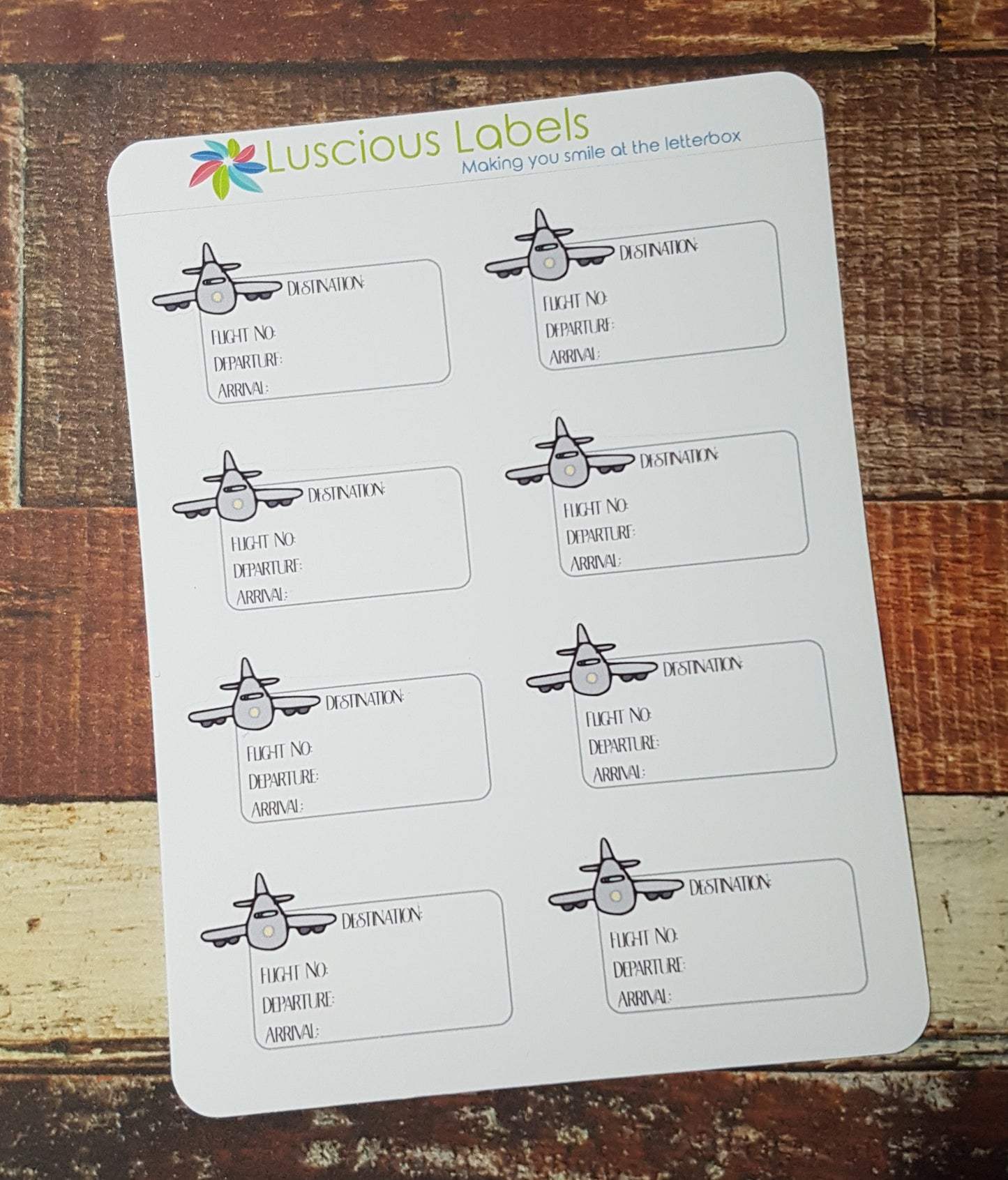 Flight Detail | Travel Stickers for Planner Inserts