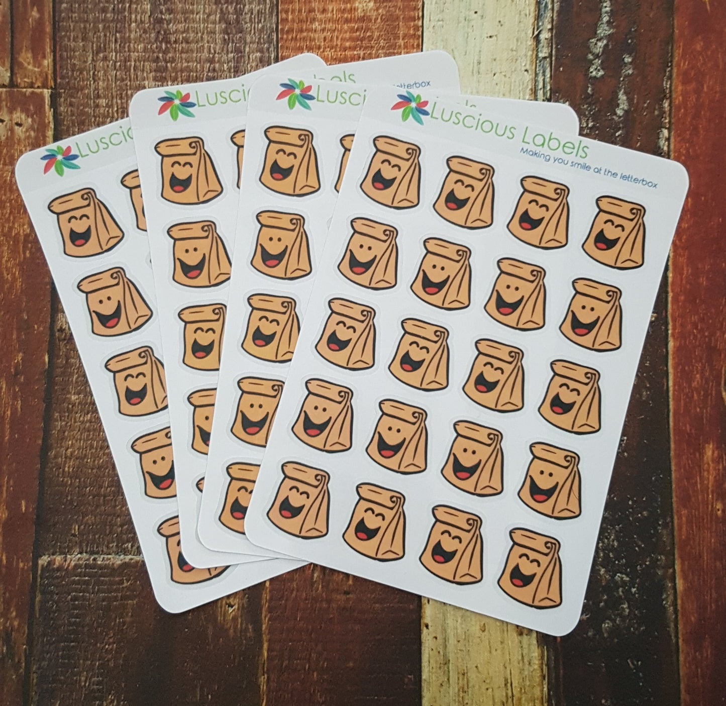 Paper Bag/Lunch Order Stickers (80) S07